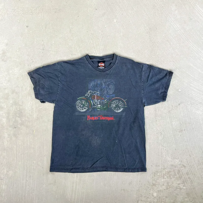 F- Vintage Harley Davidson Vancouver Canada Graphic Tee sold by HG Vintage