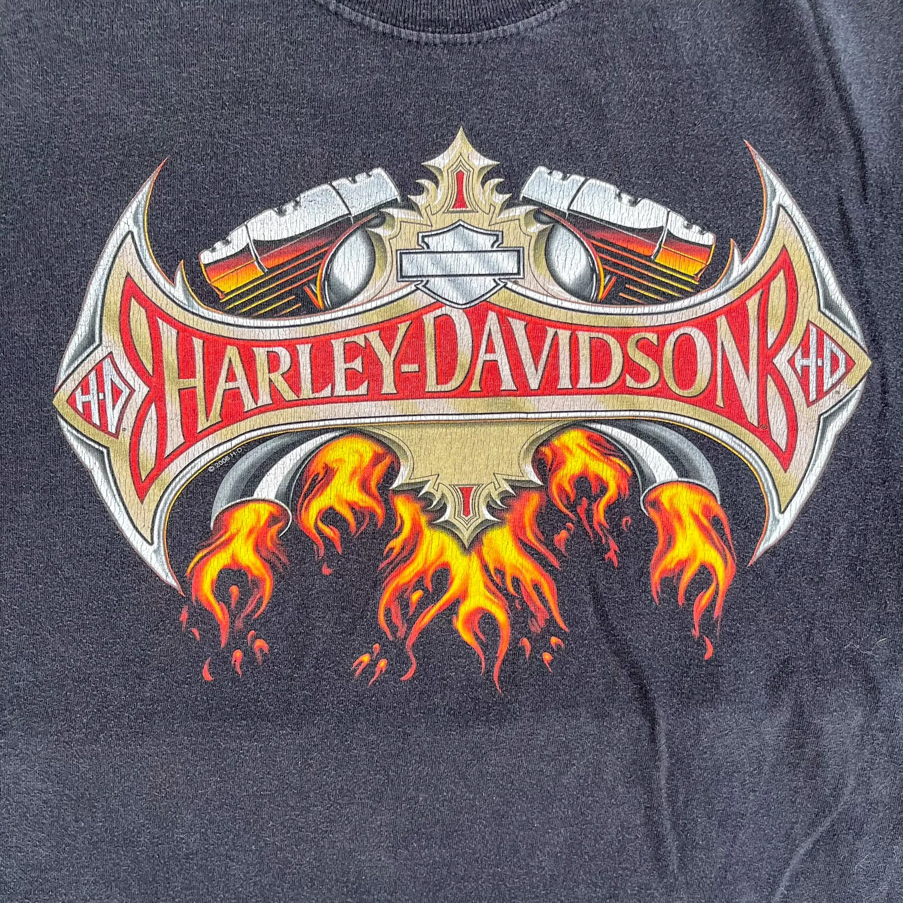 F- Vintage '06 Harley Davidson Springfield IL Graphic Tee sold by HG Vintage product image thumbnail 2
