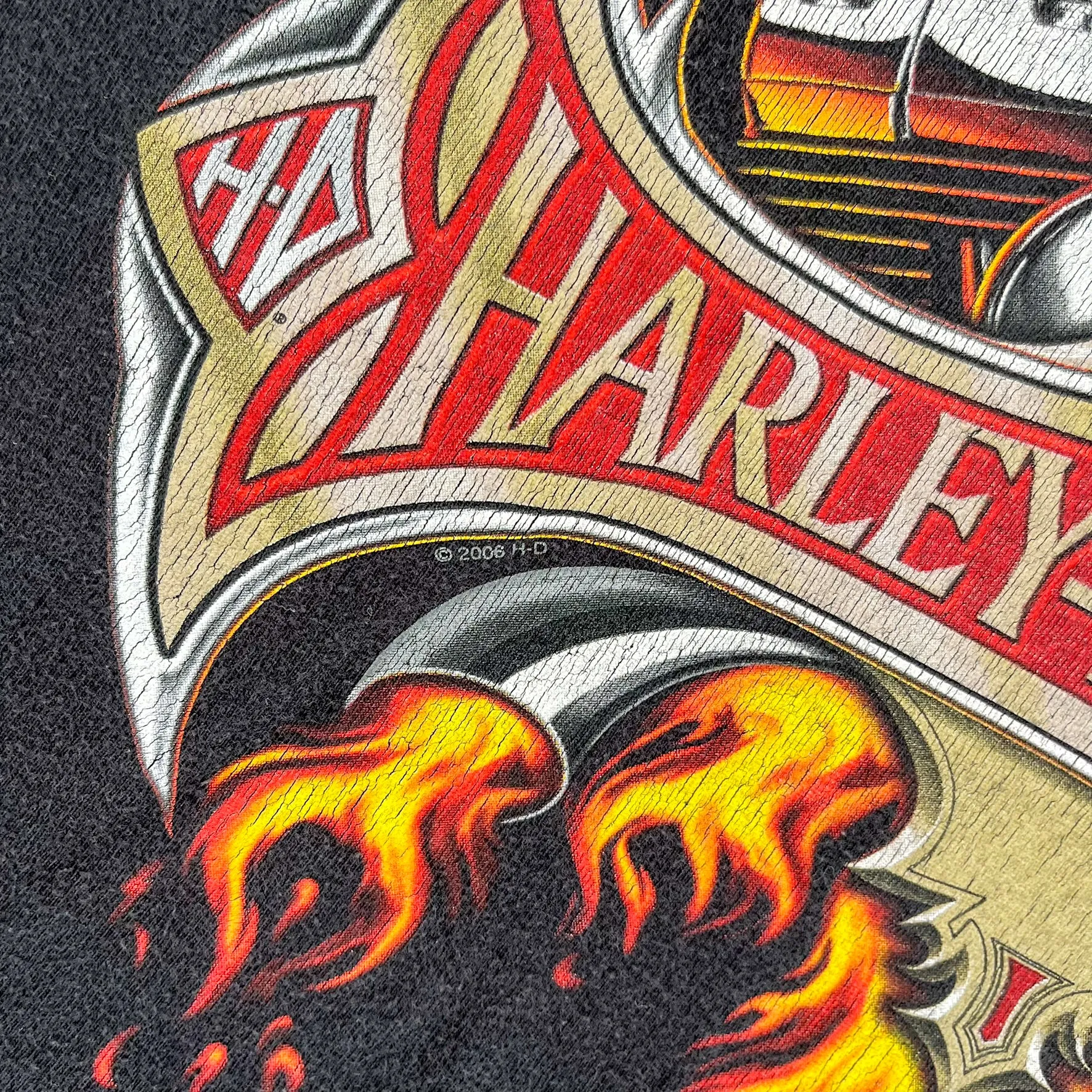 F- Vintage '06 Harley Davidson Springfield IL Graphic Tee sold by HG Vintage product image thumbnail 3