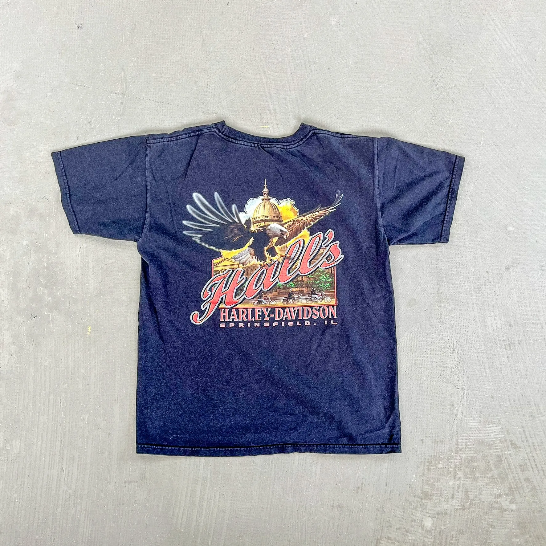 F- Vintage '06 Harley Davidson Springfield IL Graphic Tee sold by HG Vintage product image thumbnail 4