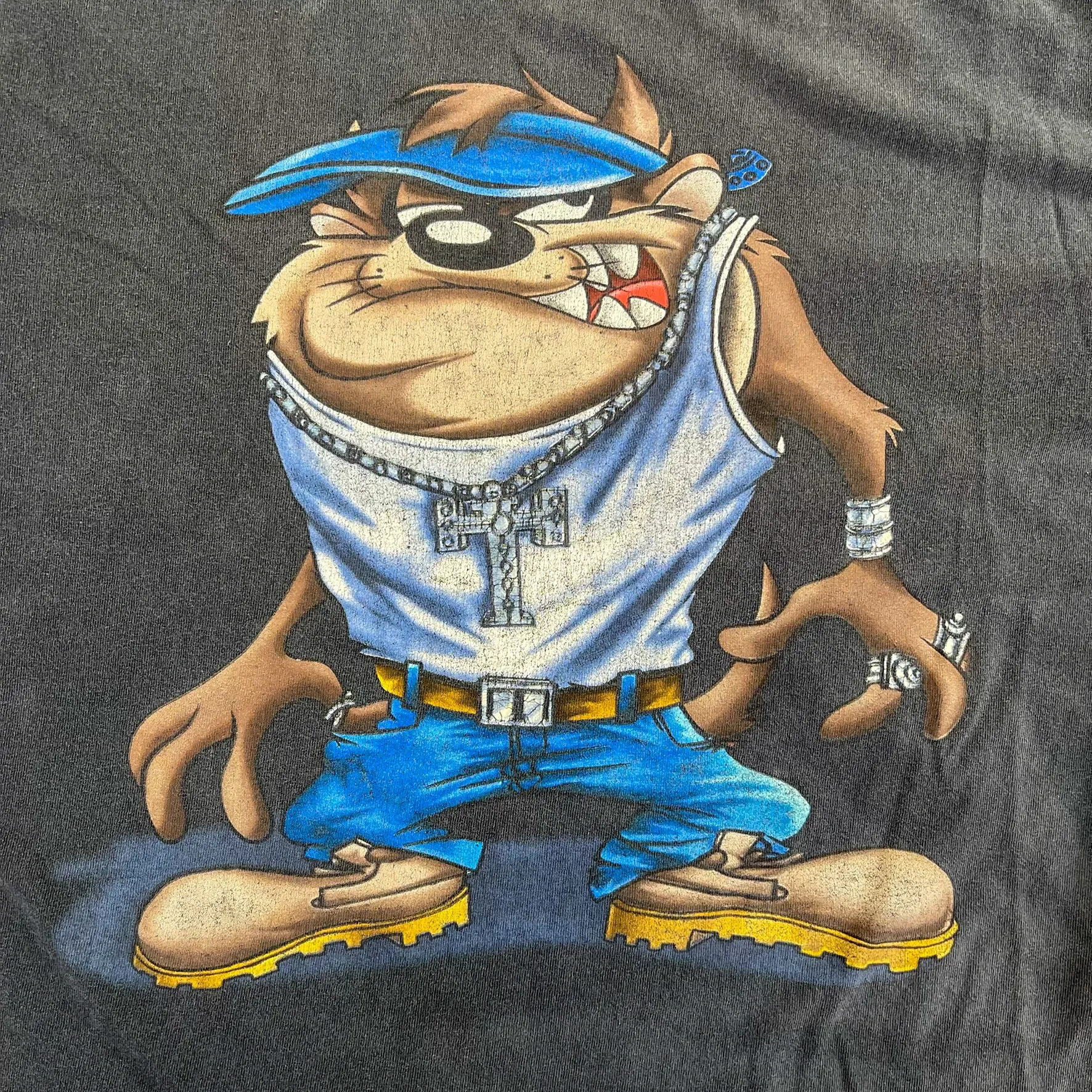 F- Vintage Looney Tunes Tasmanian Devil Streetwear Graphic Tee sold by HG Vintage product image thumbnail 2