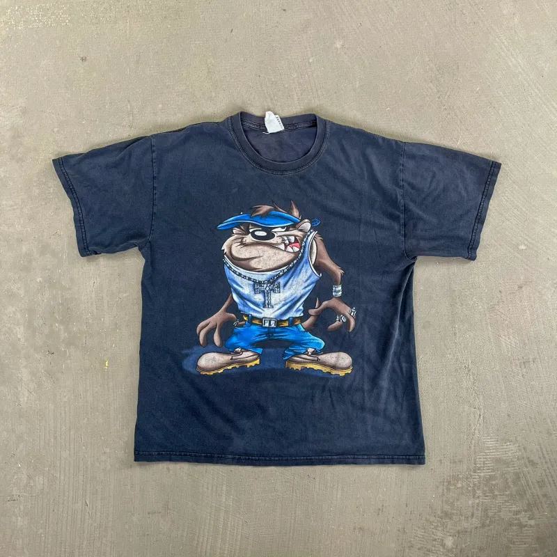 F- Vintage Looney Tunes Tasmanian Devil Streetwear Graphic Tee sold by HG Vintage