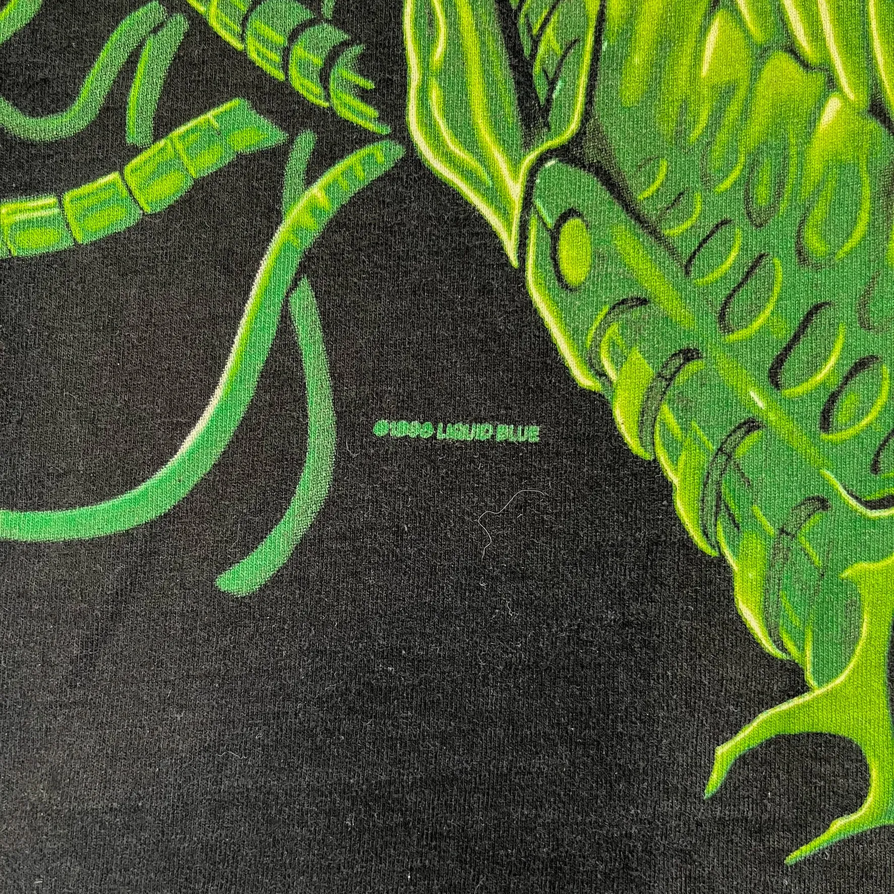 F- Vintage '98 Liquid Blue Robot Skeleton Skull Jumbo Print Tee sold by HG Vintage product image thumbnail 3