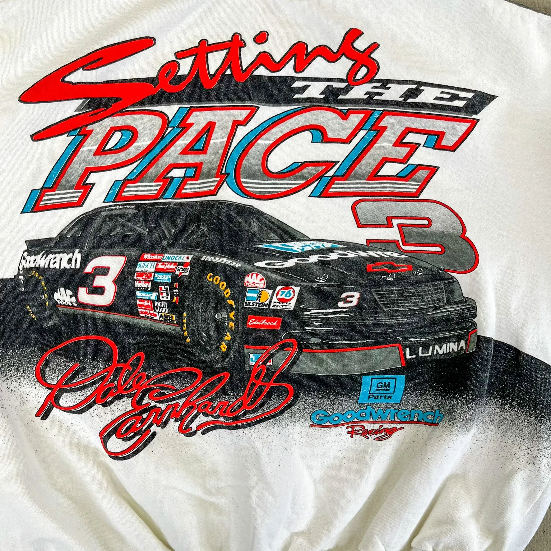 F- Vintage '91 Nascar Dale Earnhardt 5 Times Champion Jumbo Print Crewneck sold by HG Vintage product image thumbnail 5