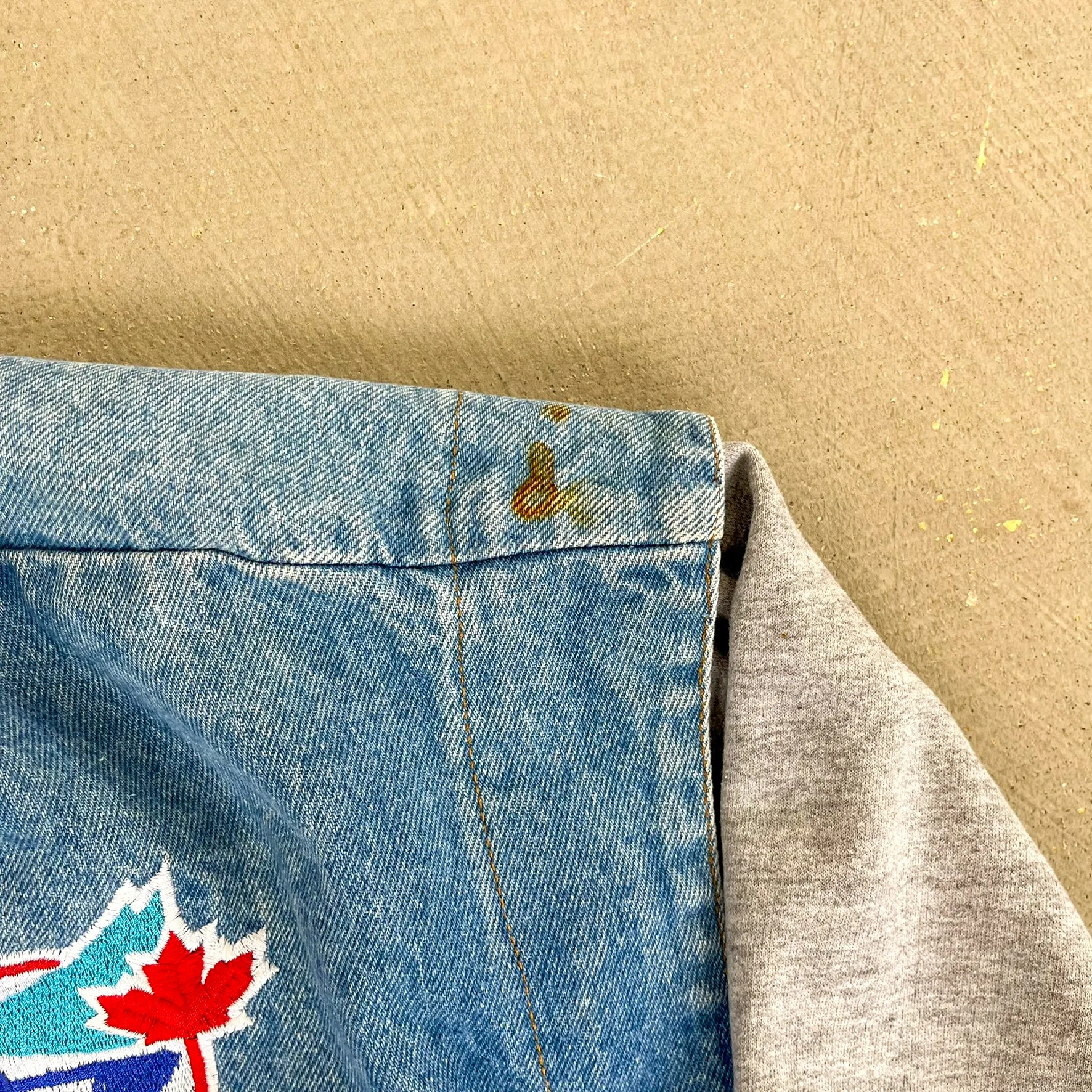 F- Vintage Toronto Blue Jays MLB Street Legends Sweatshirt Denim Jacket sold by HG Vintage product image thumbnail 3