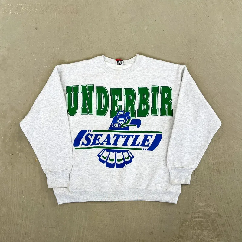 F- Vintage Seattle Thunderbirds Hockey Team Graphic Crewneck sold by HG Vintage