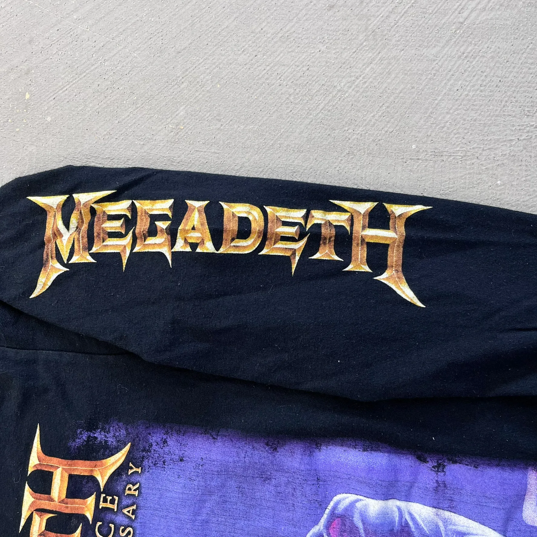 F- Vintage '10 Megadeth Rust In Peace Twentieth Anniversary Long Sleeve Tee sold by HG Vintage product image thumbnail 3
