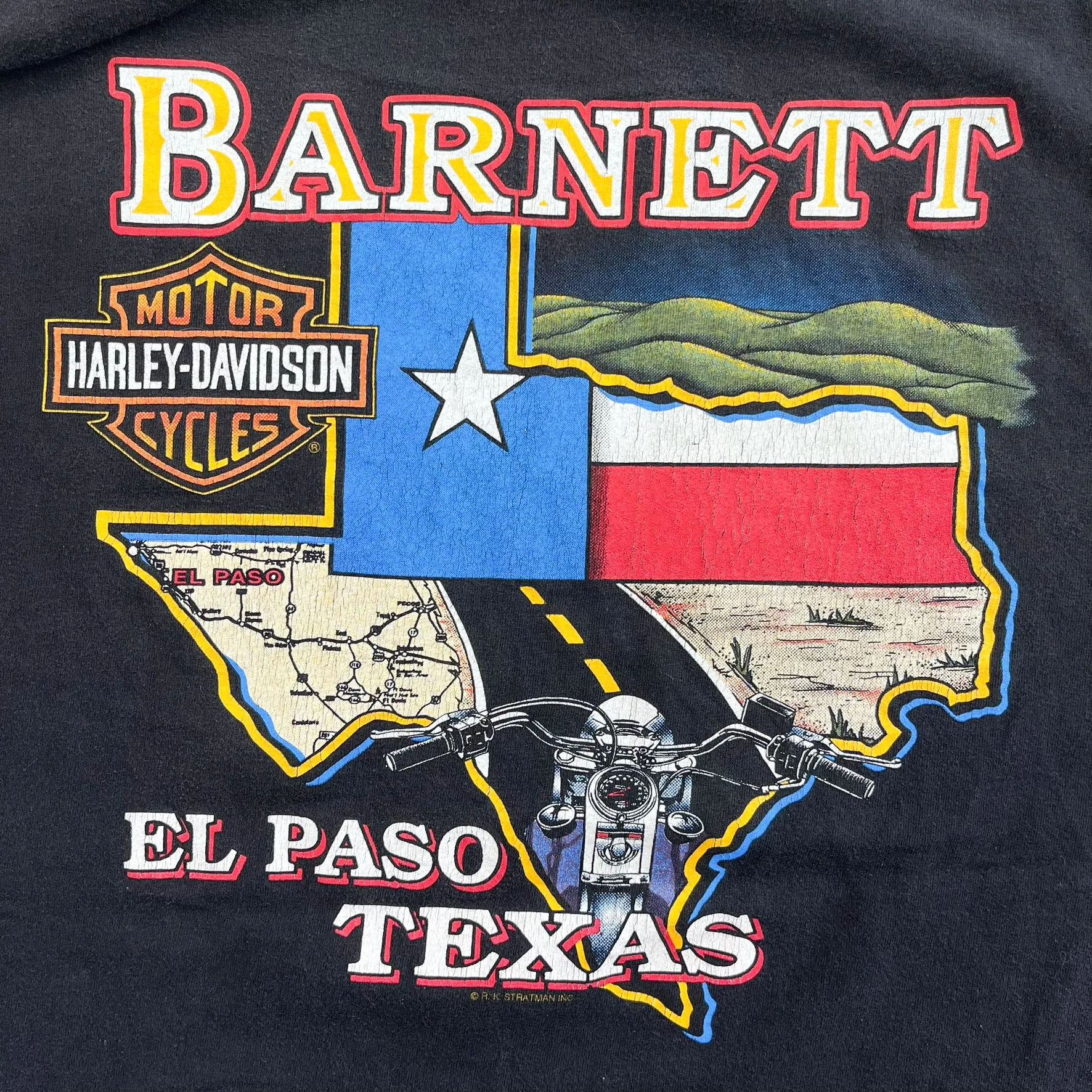 F- Vintage Harley Davidson El Paso Texas Graphic Single Stitch Tee sold by HG Vintage product image thumbnail 4
