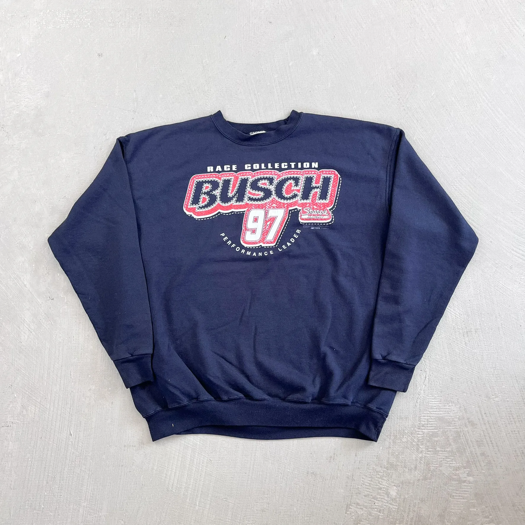 F- Vintage Nascar Busch Race Collection Graphic Crewneck sold by HG Vintage