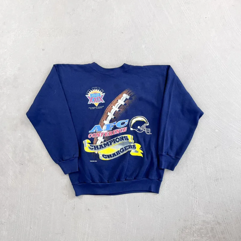 F- Vintage '94 San Diego Chargers NFL AFC Champions Crewneck sold by HG Vintage