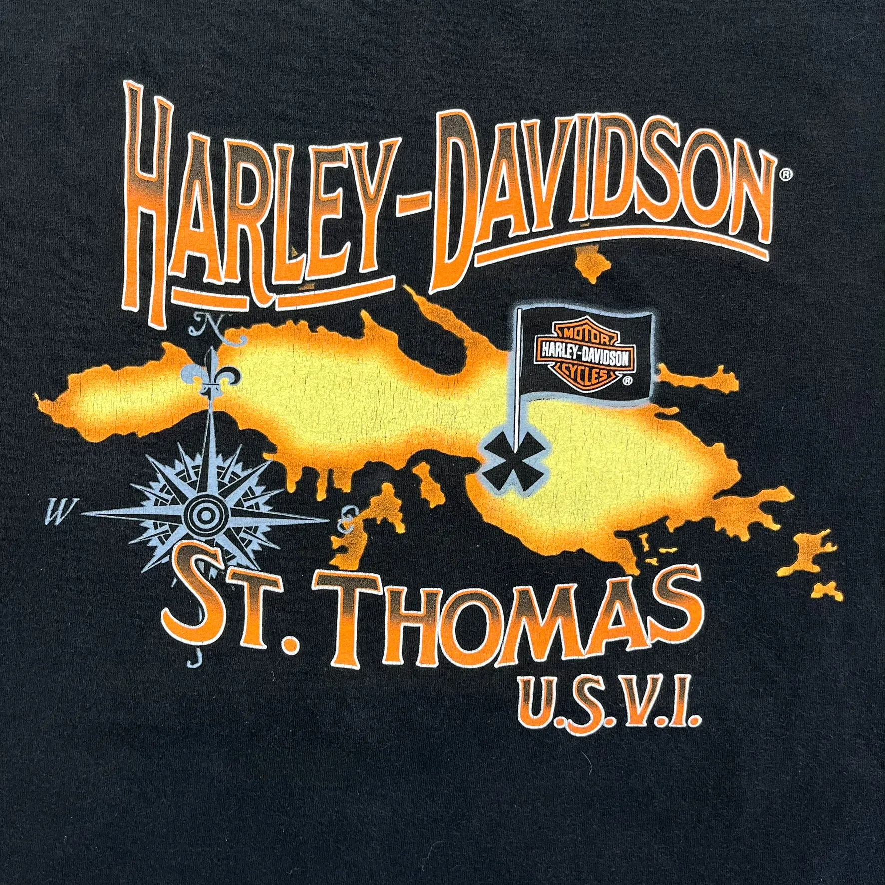F- Harley Davidson St. Thomas Graphic Tee sold by HG Vintage product image thumbnail 2