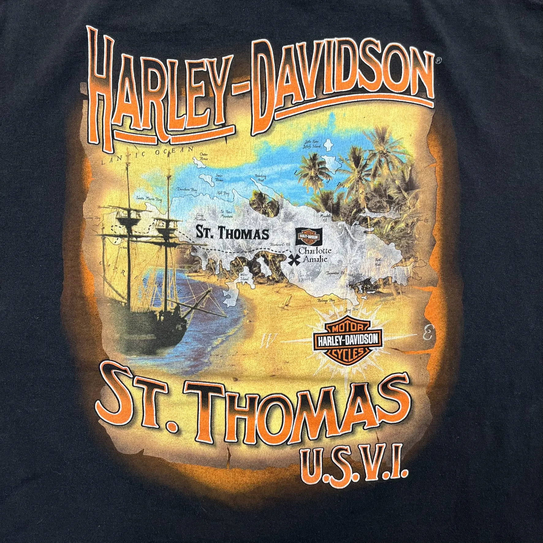 F- Harley Davidson St. Thomas Graphic Tee sold by HG Vintage product image thumbnail 4