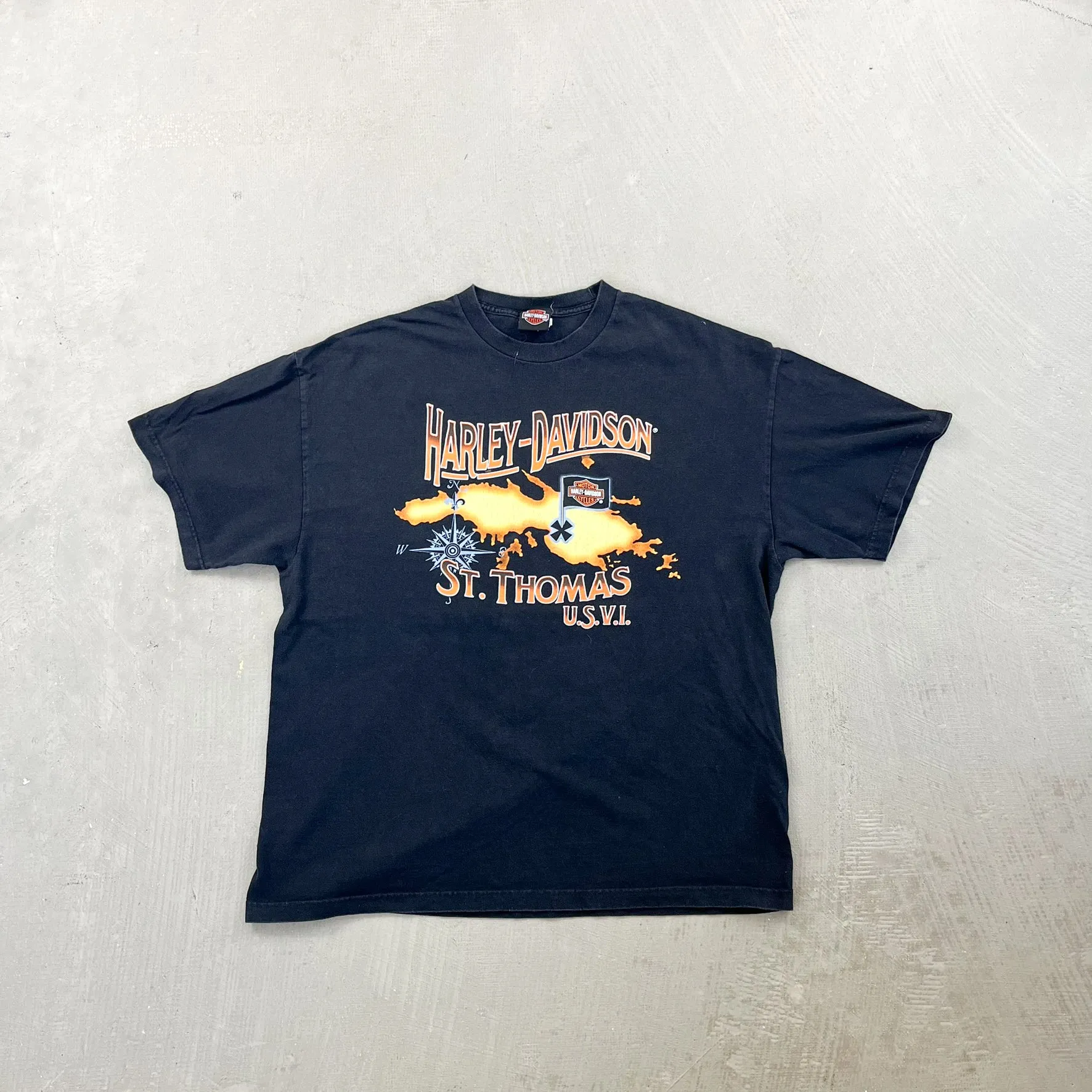 F- Harley Davidson St. Thomas Graphic Tee sold by HG Vintage