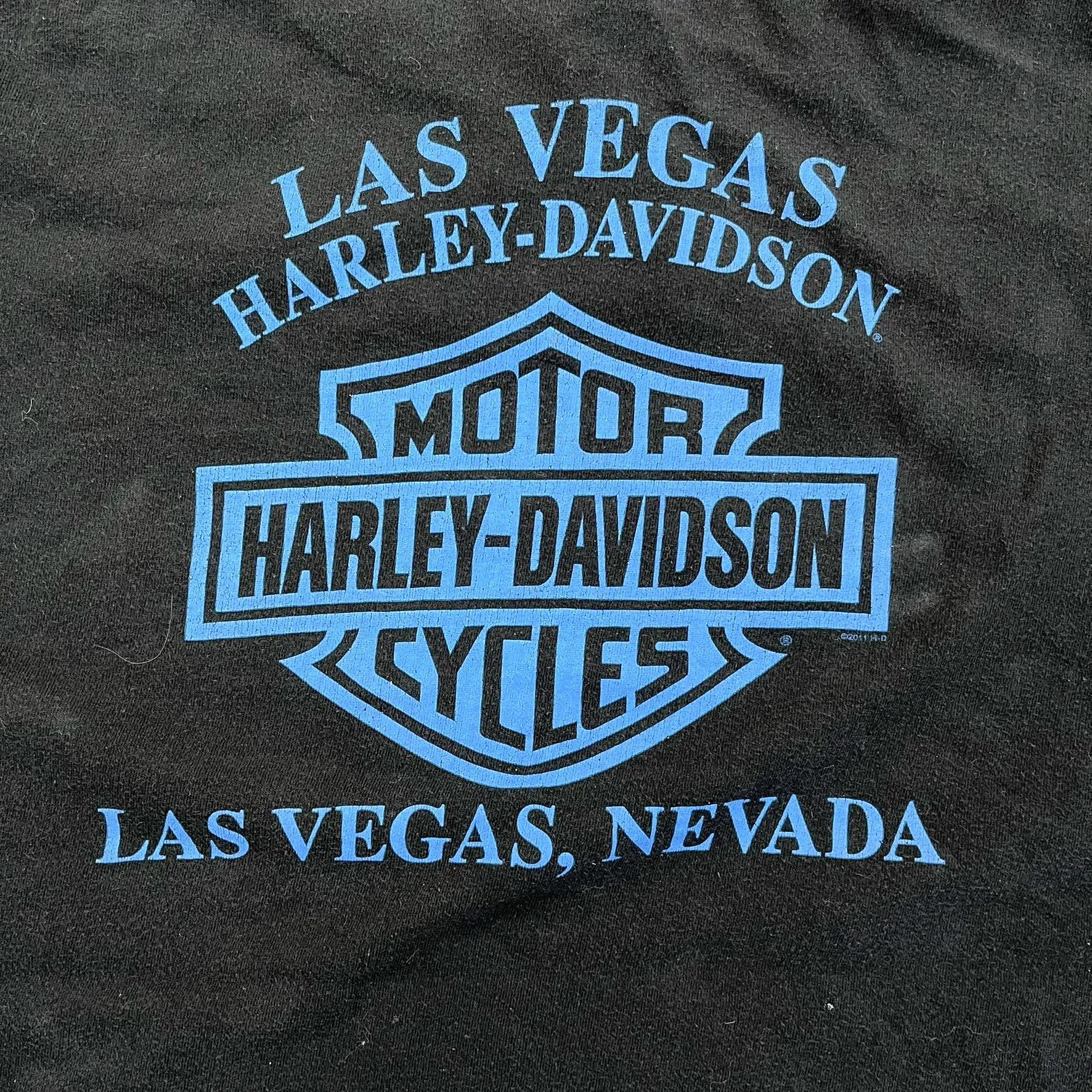 F- '11 Harley Davidson Las Vegas Nevada Skulls & Flames Long Sleeve Tee sold by HG Vintage product image thumbnail 5