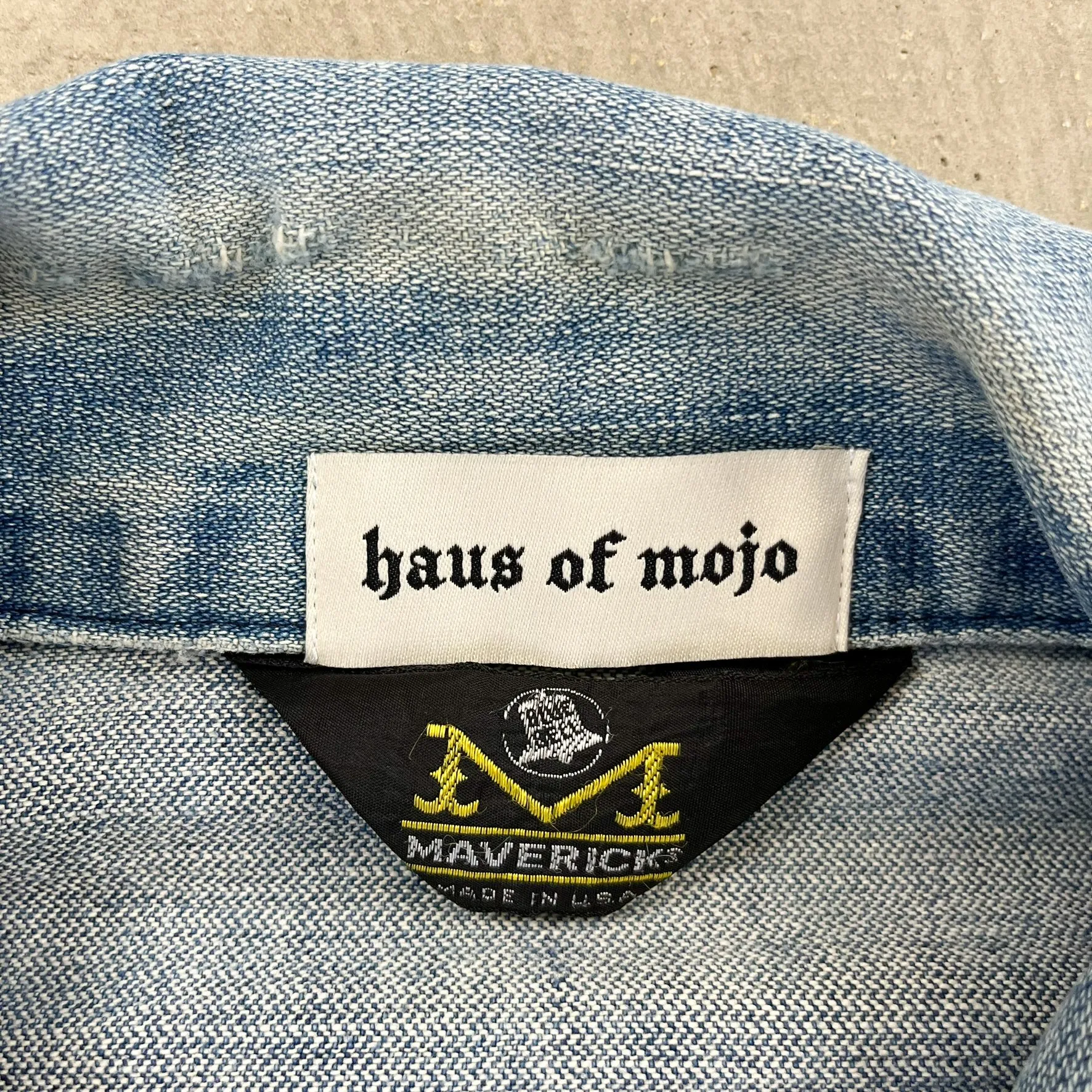 F- HOM AC/DC & Tupac Reworked Custom Denim Jacket sold by HG Vintage product image thumbnail 5