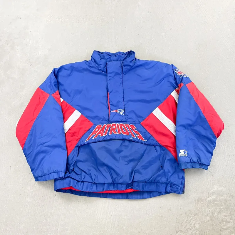 F- Vintage New England Patriots NFL Starter Anorak Winter Jacket sold by HG Vintage