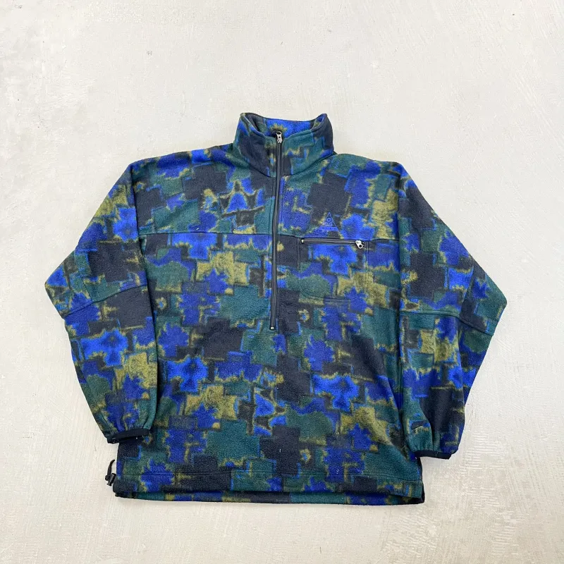 F- Vintage Nike ACG Half Zip All Over Print Polar Fleece made by HG Vintage