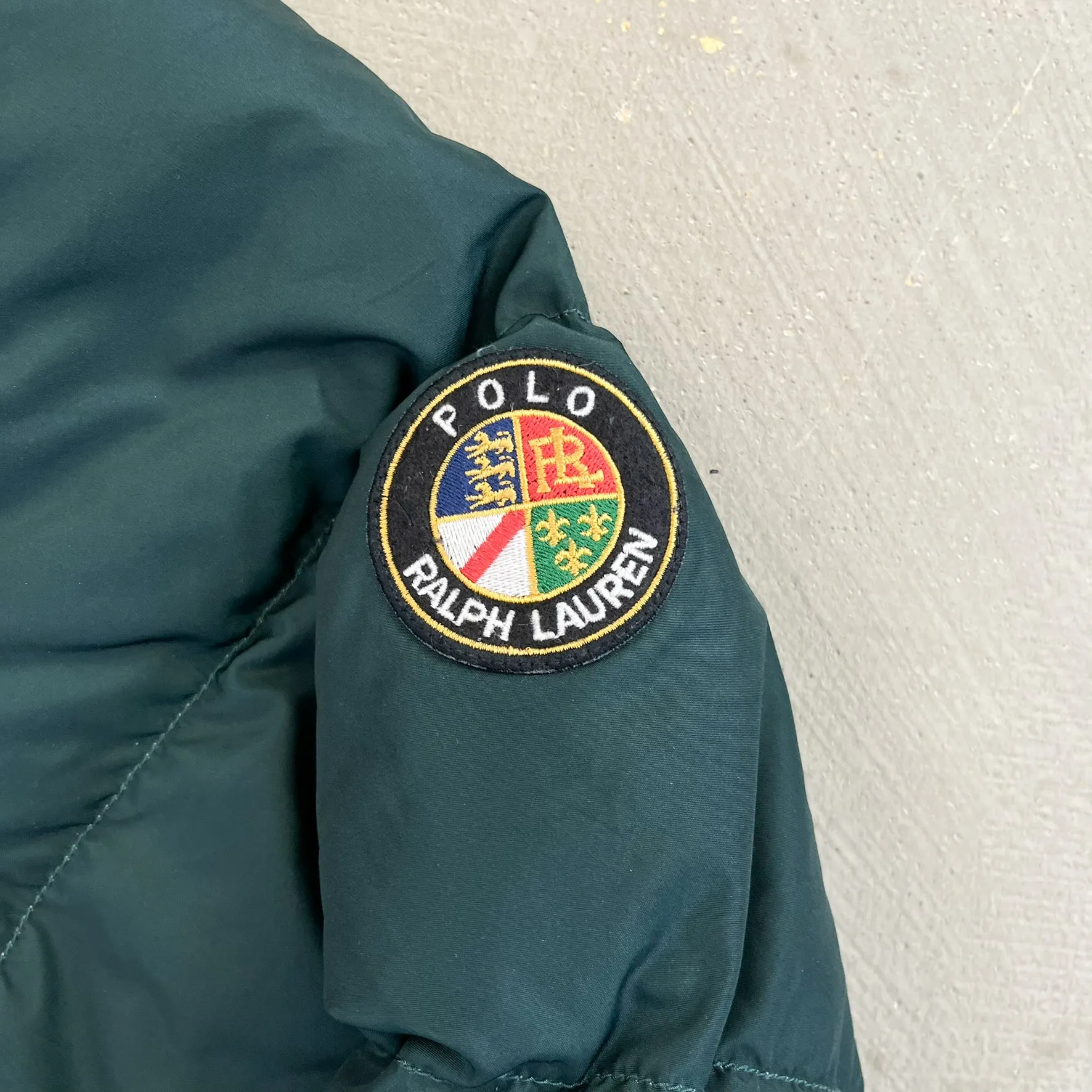 F- Polo Ralph Lauren American Flag & Ski Patchwork Heavy Hooded Winter Jacket sold by HG Vintage product image thumbnail 3