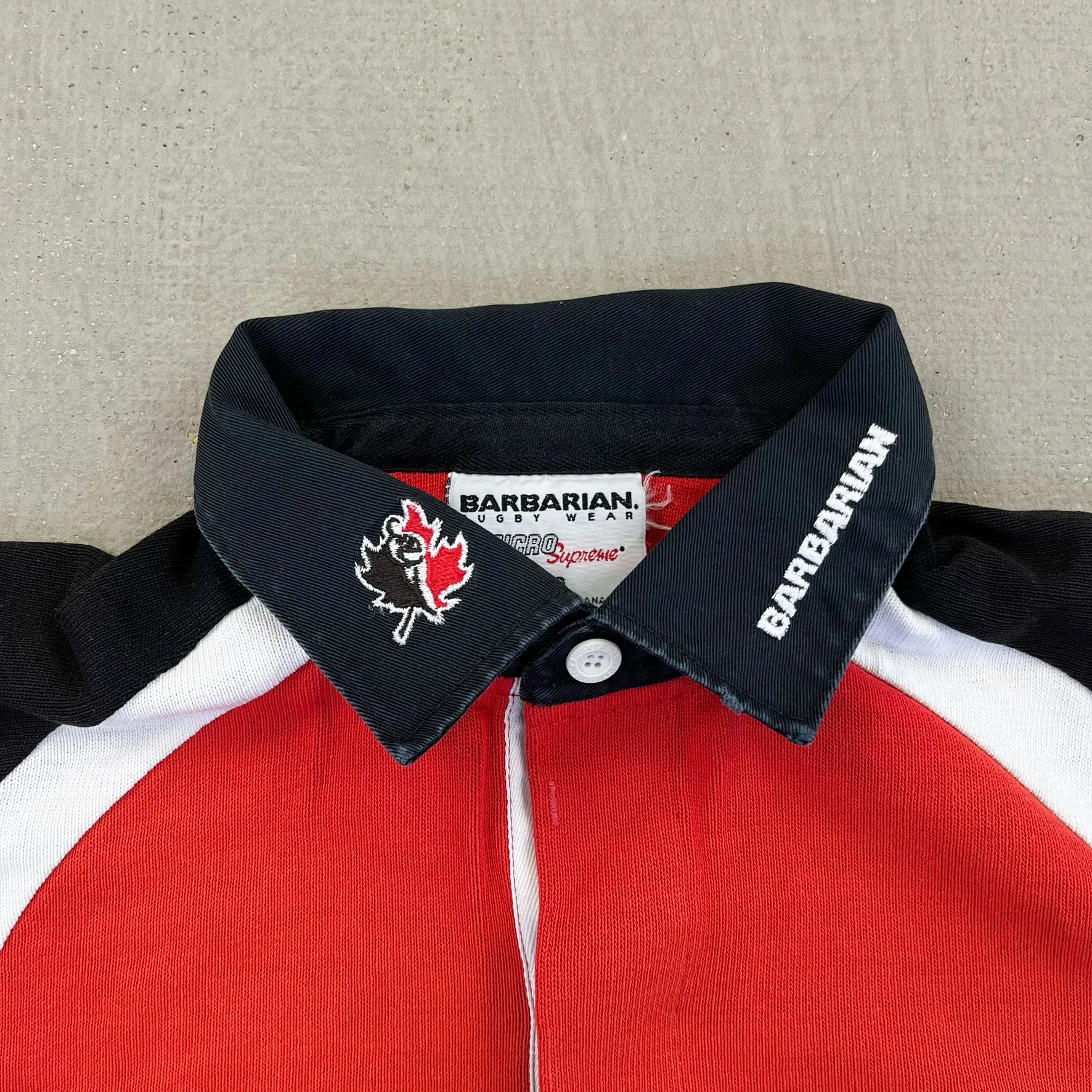 F- Team Canada Barbarian Rugby Wear Short Sleeve Rugby Shirt sold by HG Vintage product image thumbnail 5