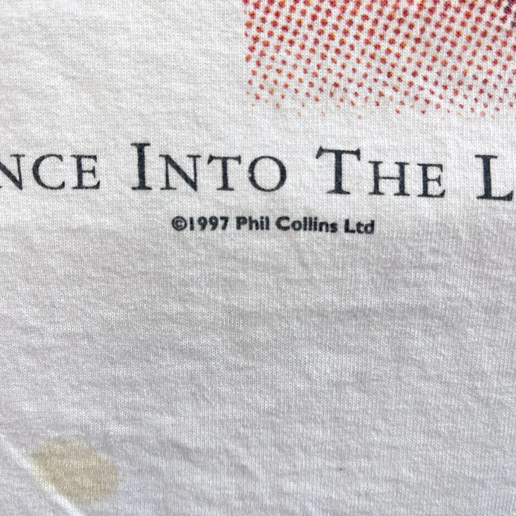 F- Vintage '97 Phil Collins Dance Into The Night Tour Tee sold by HG Vintage product image thumbnail 3