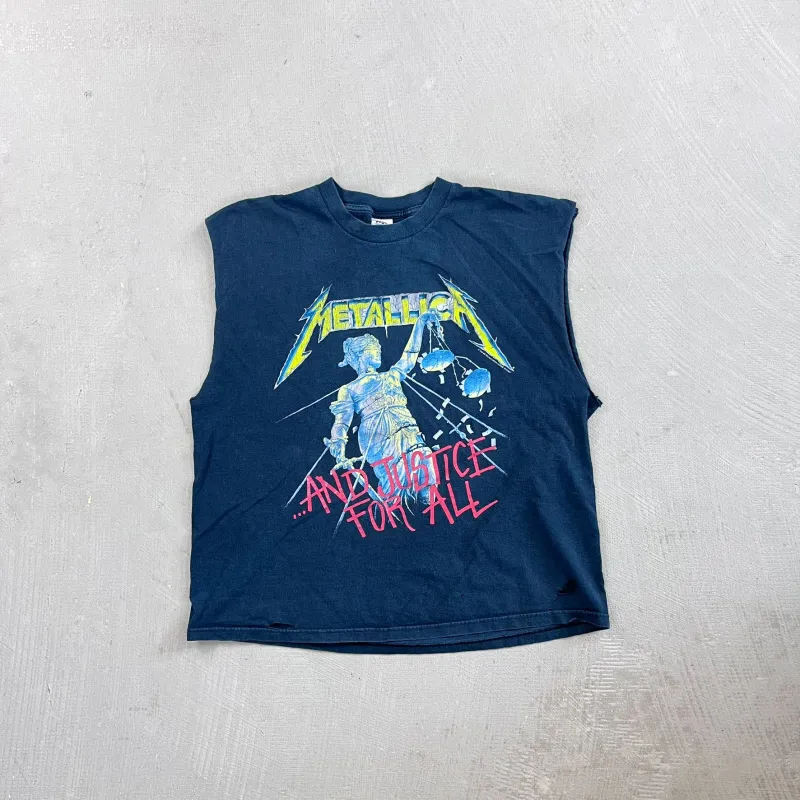 F- Vintage '94 Metallica And Justice For All... Graphic Tank Top sold by HG Vintage