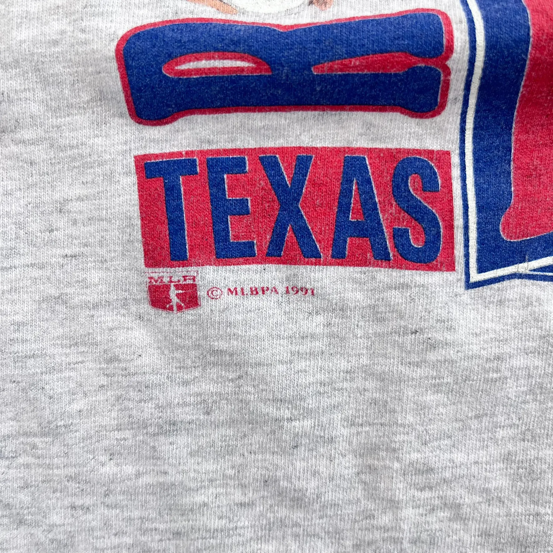 F- Vintage '91 Texas Rangers MLB Nolan Ryan Picture Single Stitch Tee sold by HG Vintage product image thumbnail 3