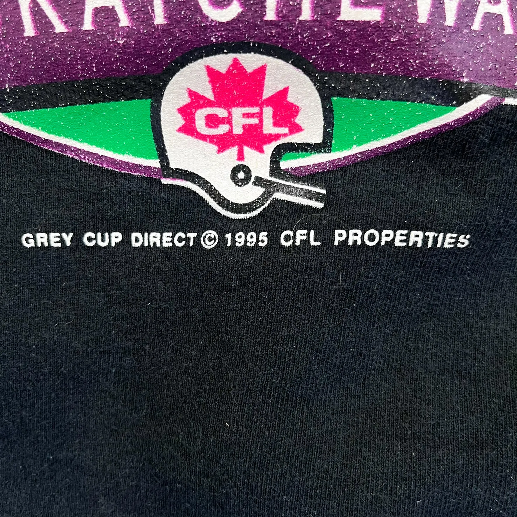F- Vintage '95 CFL Grey Cup Regina Text Crewneck sold by HG Vintage product image thumbnail 3