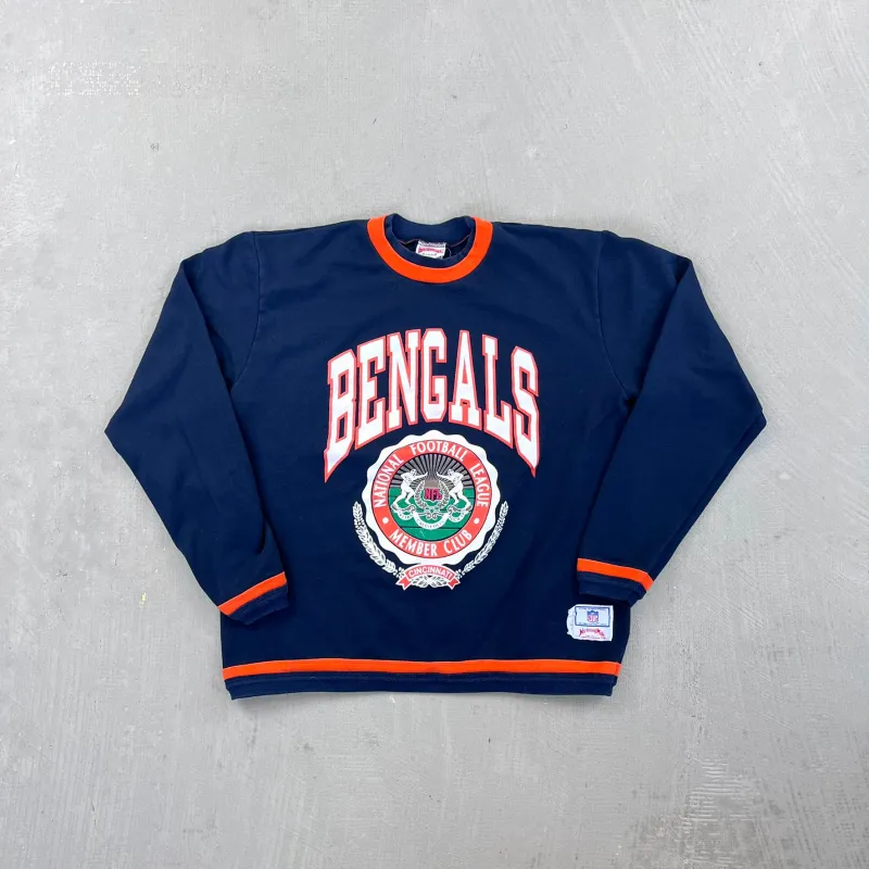 F- Vintage Cincinnati Bengals NFL Nutmeg Member Club Graphic Crewneck sold by HG Vintage
