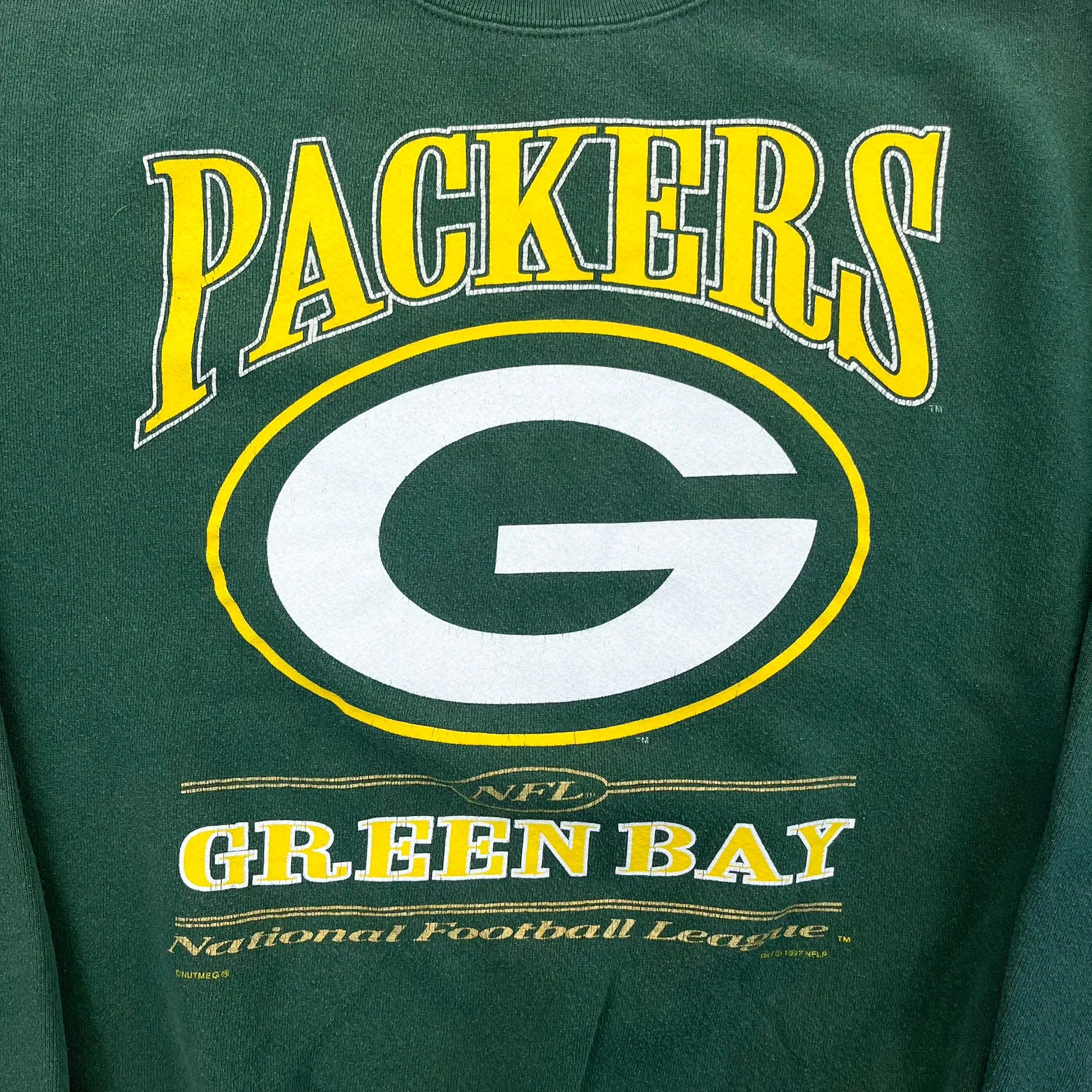 F- Vintage '97 Green Bay Packers NFL Lee Text Crewneck sold by HG Vintage product image thumbnail 2