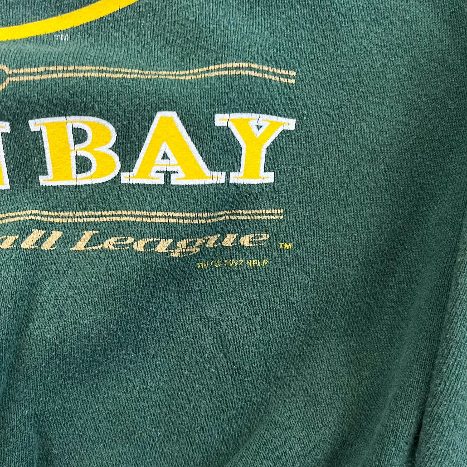 F- Vintage '97 Green Bay Packers NFL Lee Text Crewneck sold by HG Vintage product image thumbnail 3