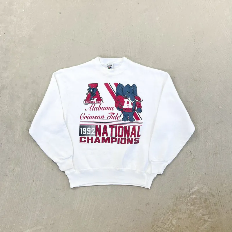 F- Vintage '92 University Of Alabama Crimson Tide National Champions Crewneck sold by HG Vintage