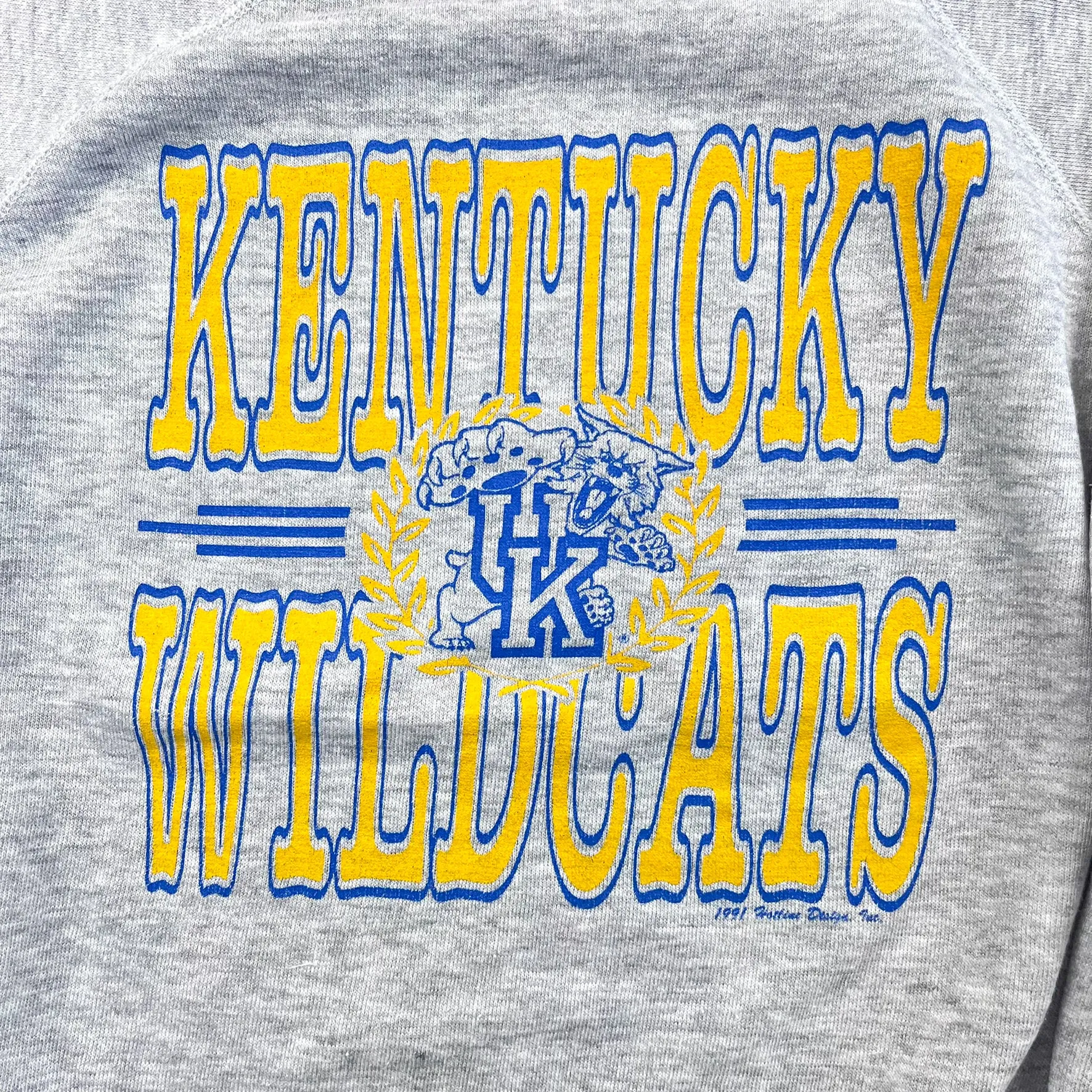 F- Vintage '91 University Of Kentucky Wildcats Logo & Text Crewneck sold by HG Vintage product image thumbnail 2