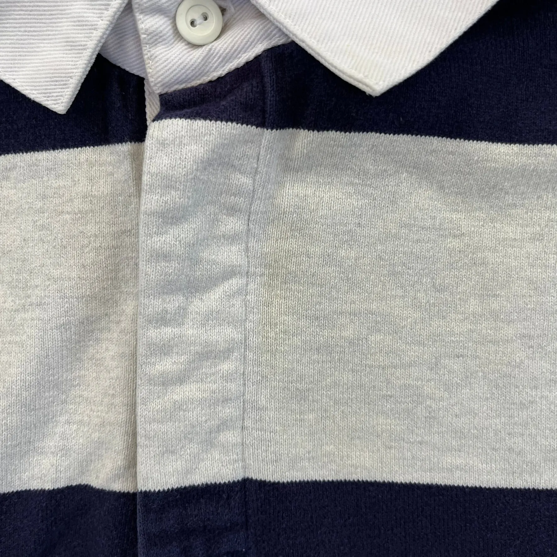 F- Vintage LL Bean Grey/Navy Stripped Rugby Shirt sold by HG Vintage product image thumbnail 3