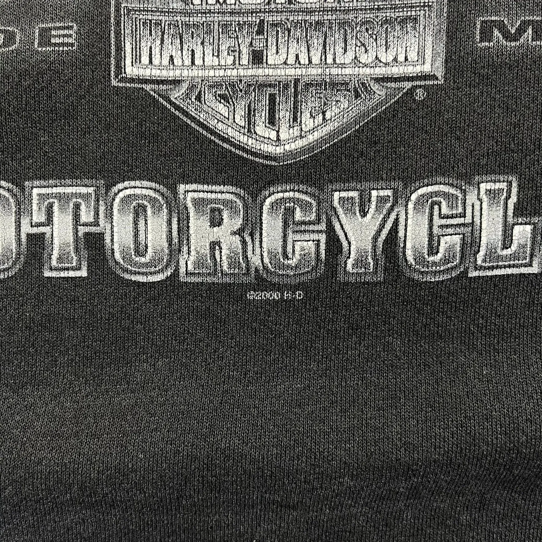 F- Vintage '00 Harley Davidson Ellington Ct. Text Crewneck sold by HG Vintage product image thumbnail 3