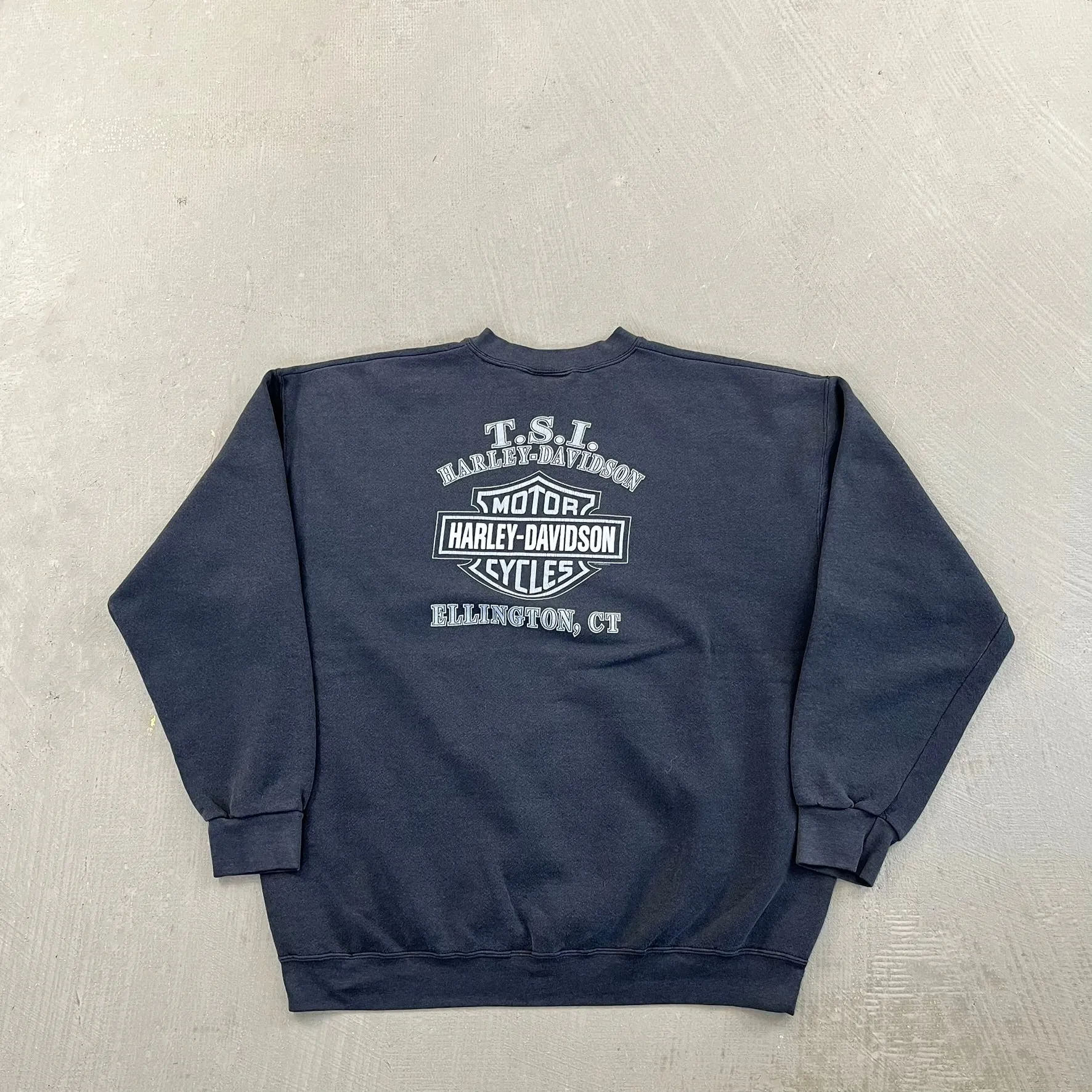 F- Vintage '00 Harley Davidson Ellington Ct. Text Crewneck sold by HG Vintage product image thumbnail 4