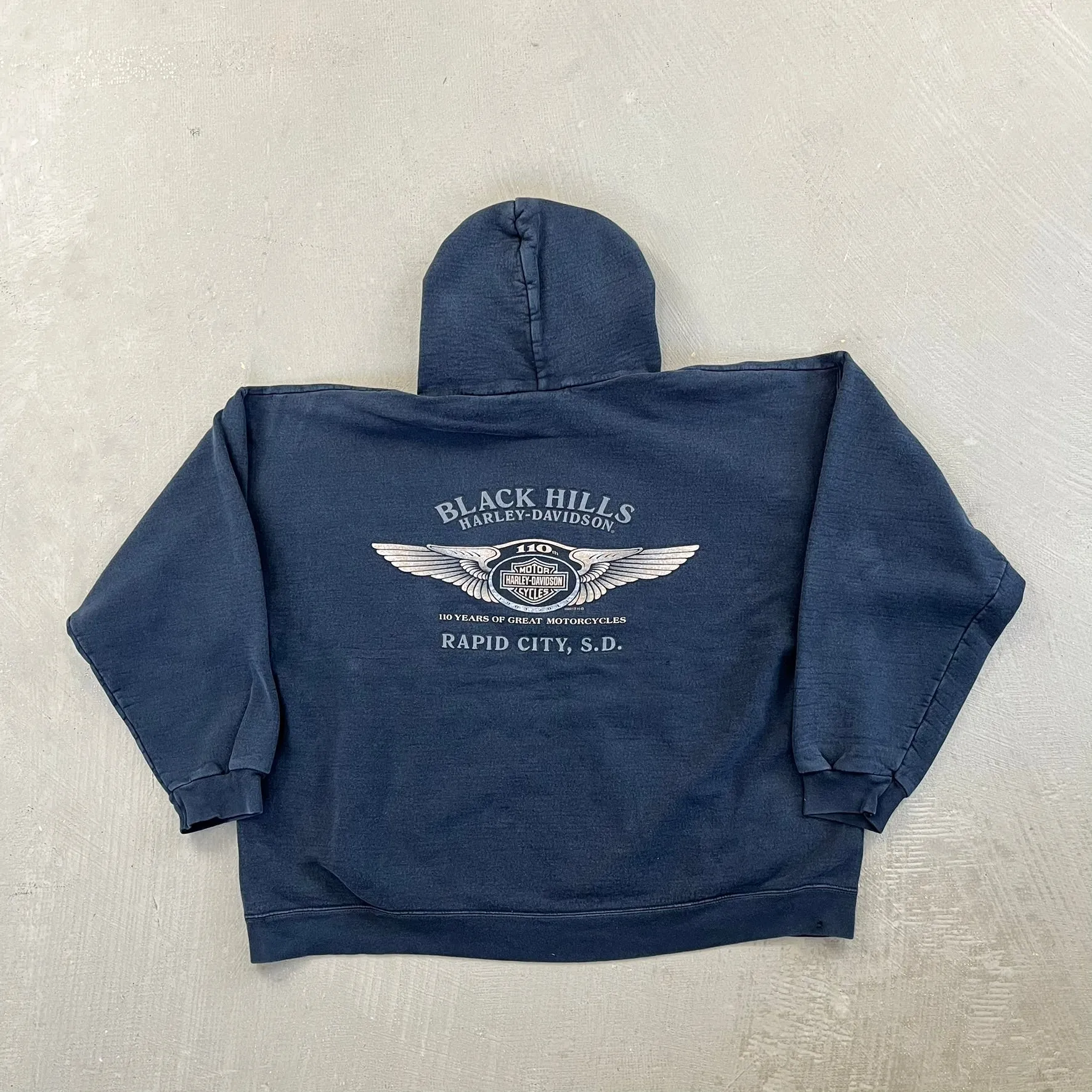 F- '13 Harley Davidson Rapid City Graphic Hoodie sold by HG Vintage product image thumbnail 3