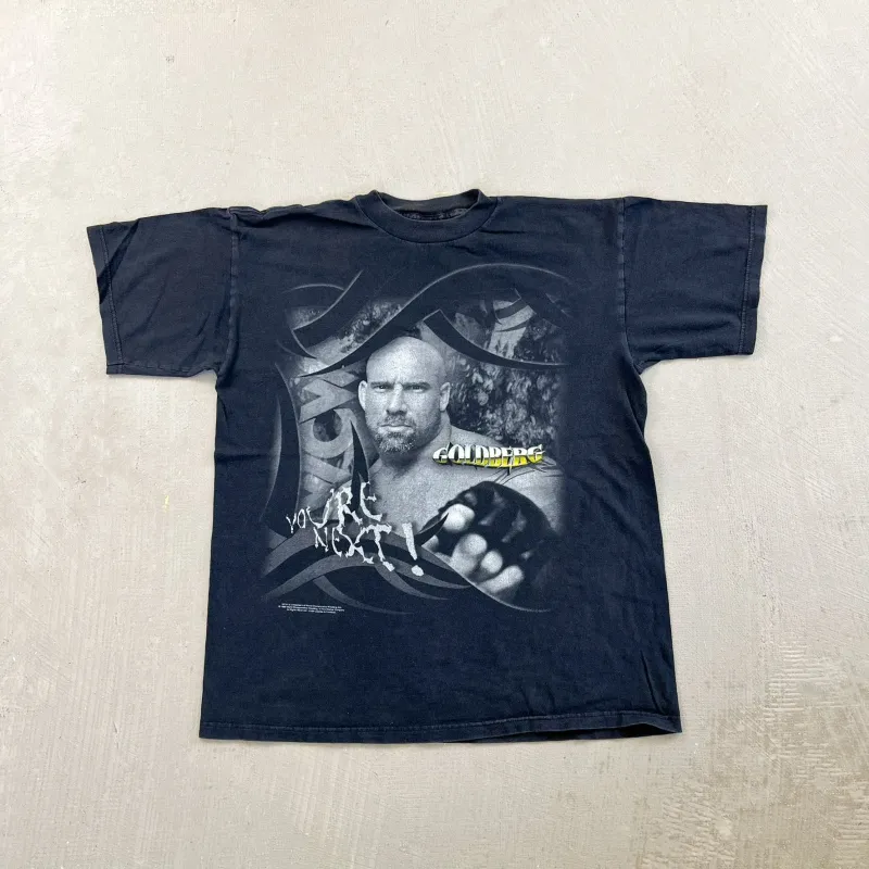 F- Vintage '99 WCW Goldberg Wrestling Picture Tee sold by HG Vintage