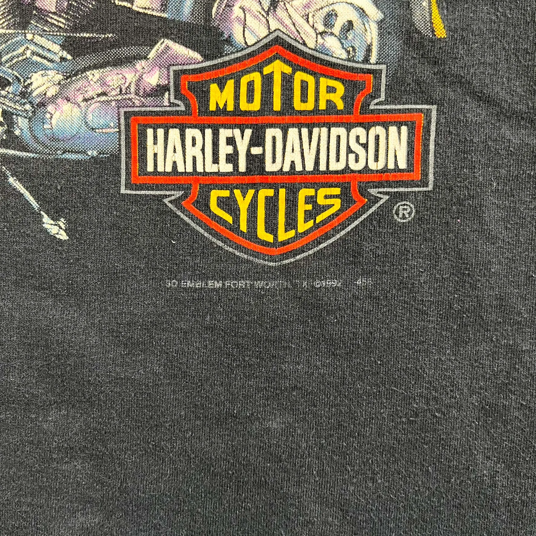 F- Vintage '92 Harley Davidson Kamloops BC Canada American Born & Breed Single Stitch Tee sold by HG Vintage product image thumbnail 3