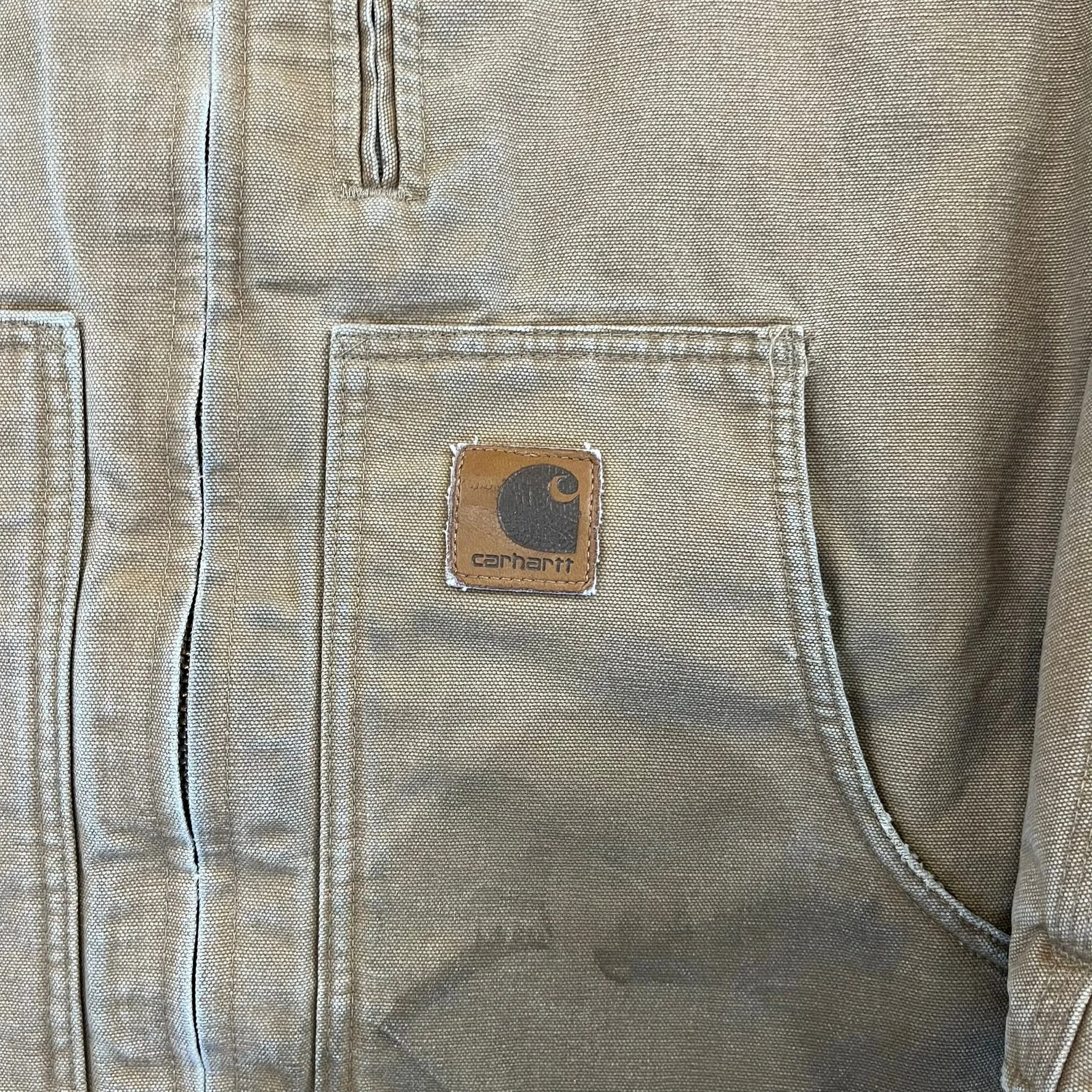 F- Carhartt Insulated Detroit Dark Tan Work Jacket sold by HG Vintage product image thumbnail 3