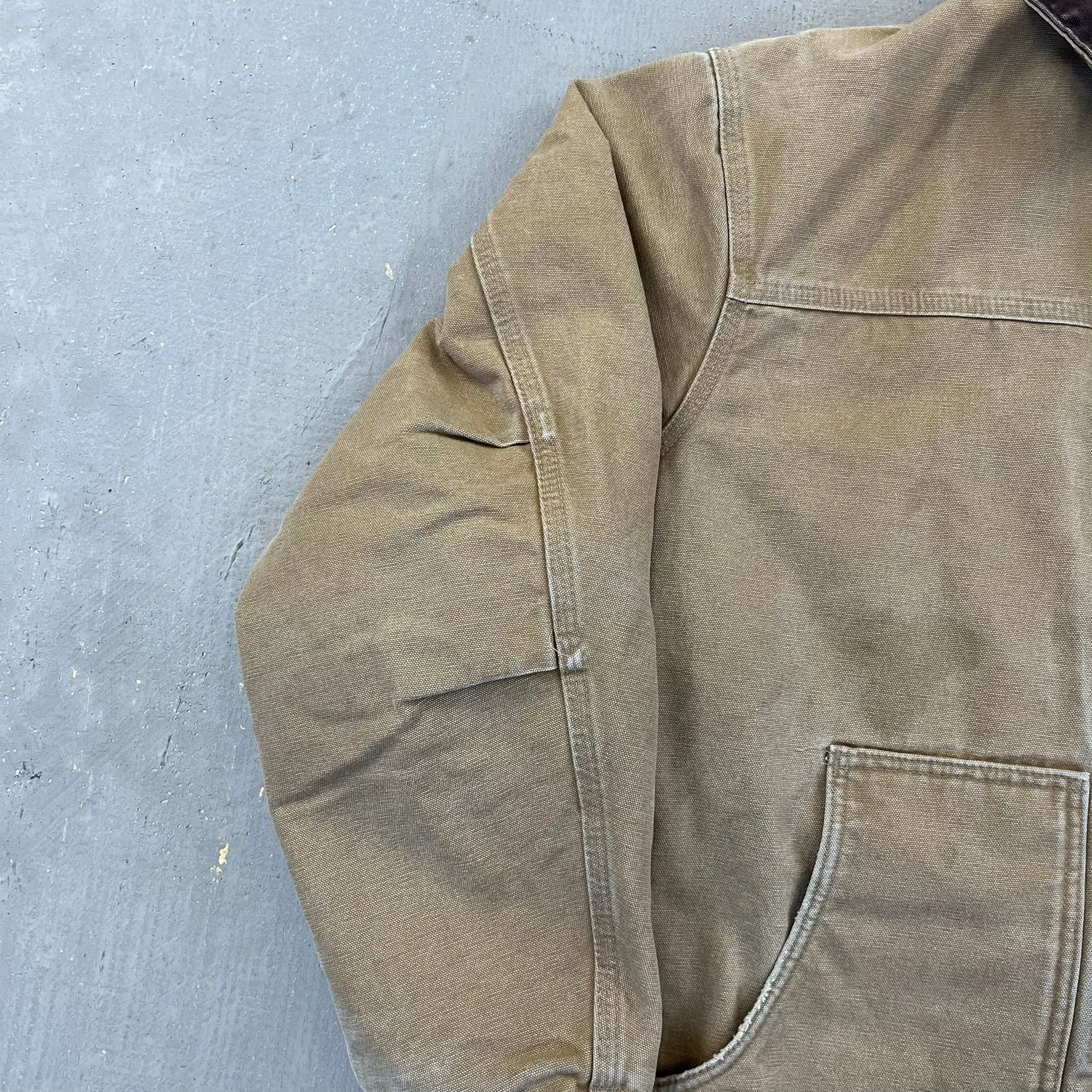 F- Carhartt Insulated Detroit Dark Tan Work Jacket sold by HG Vintage product image thumbnail 4