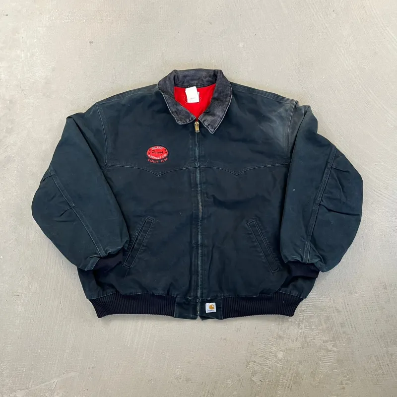 F- Carhartt Insulated Black Work Jacket sold by HG Vintage