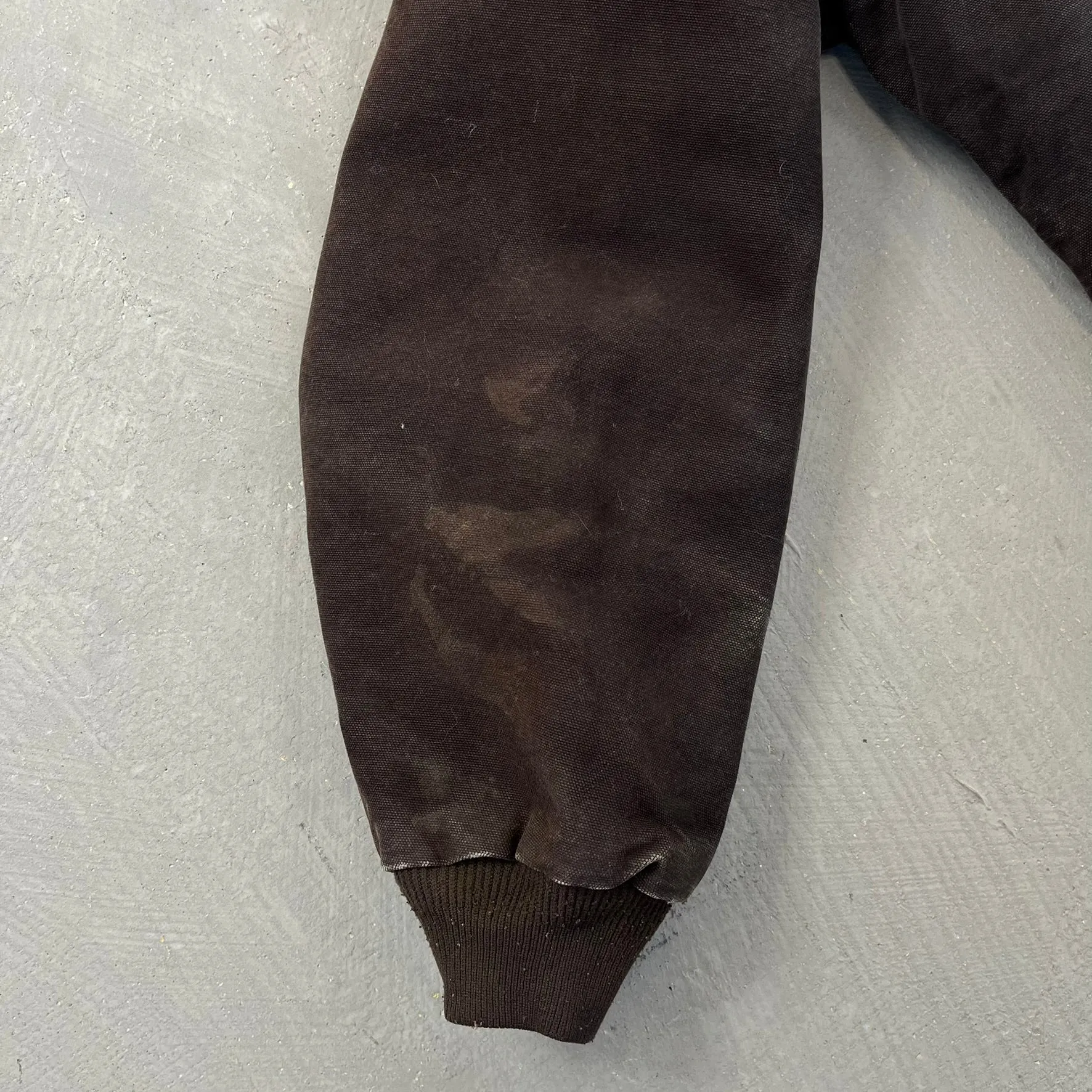 F- Carhartt Canvas Duck Hooded Insulated Brown Work Jacket sold by HG Vintage product image thumbnail 3