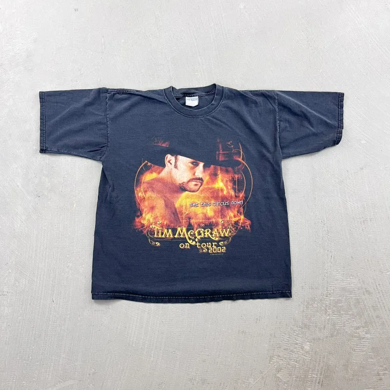 F- Vintage '02 Tim McGraw Set This Circus Down Presented By Bud Light Tee sold by HG Vintage