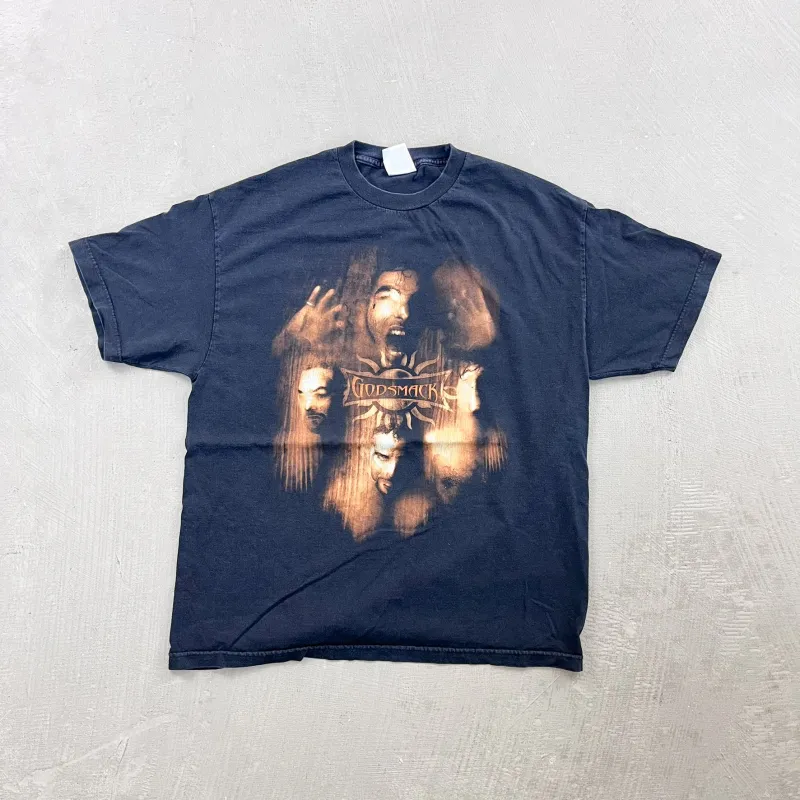 F- Vintage '03 Godsmack Faceless Tour Graphic Tee sold by HG Vintage