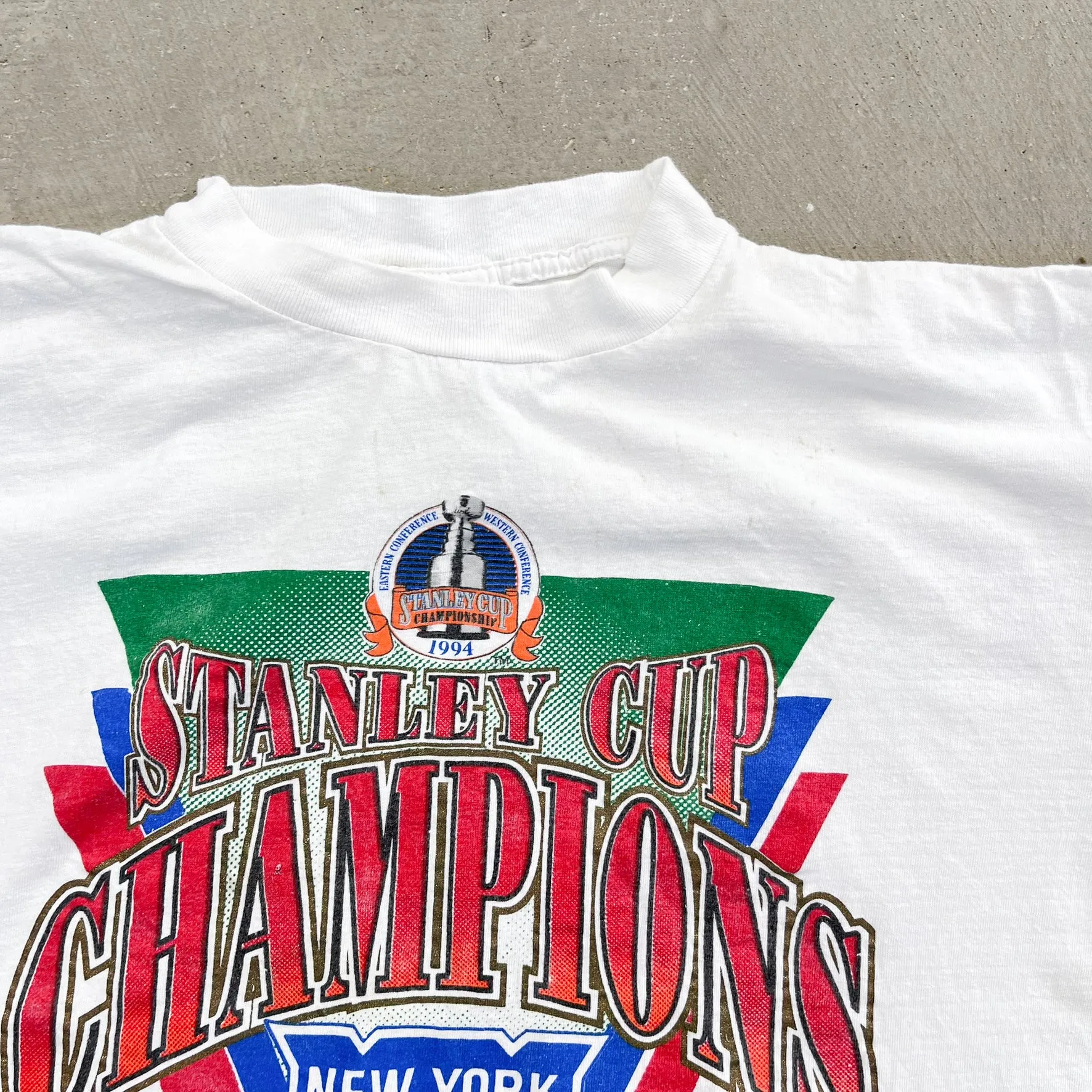 F- Vintage '94 New York Rangers Stanley Cup Champions NHL Single Stitch Tee sold by HG Vintage product image thumbnail 5