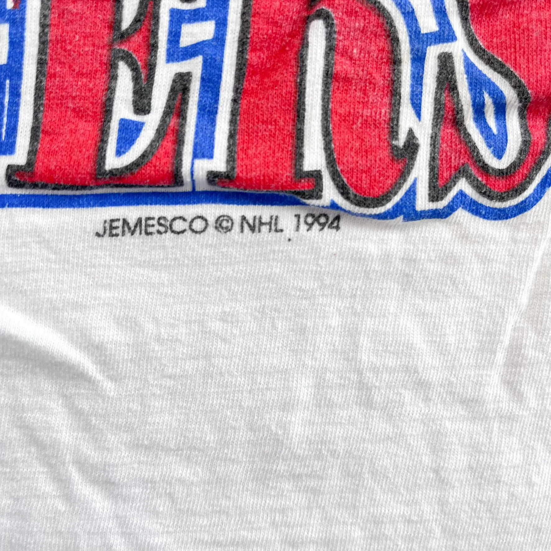 F- Vintage '94 New York Rangers Stanley Cup Champions NHL Single Stitch Tee sold by HG Vintage product image thumbnail 3