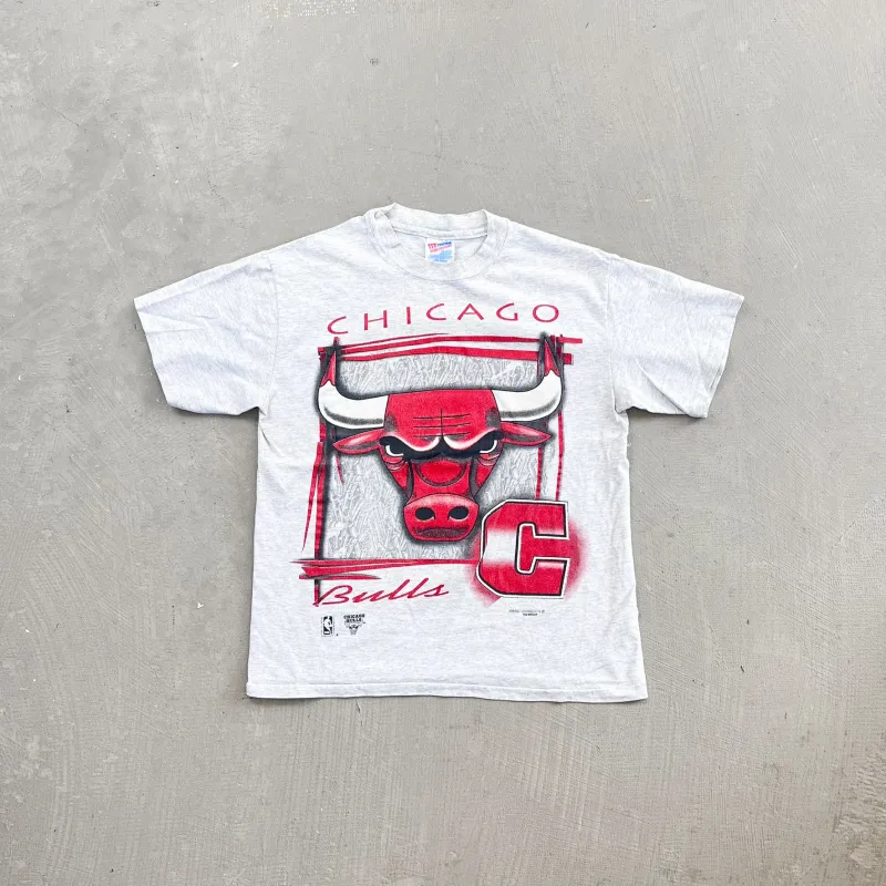 F- Vintage Chicago Bulls NBA Magic Johnson T's Single Stitch Tee sold by HG Vintage