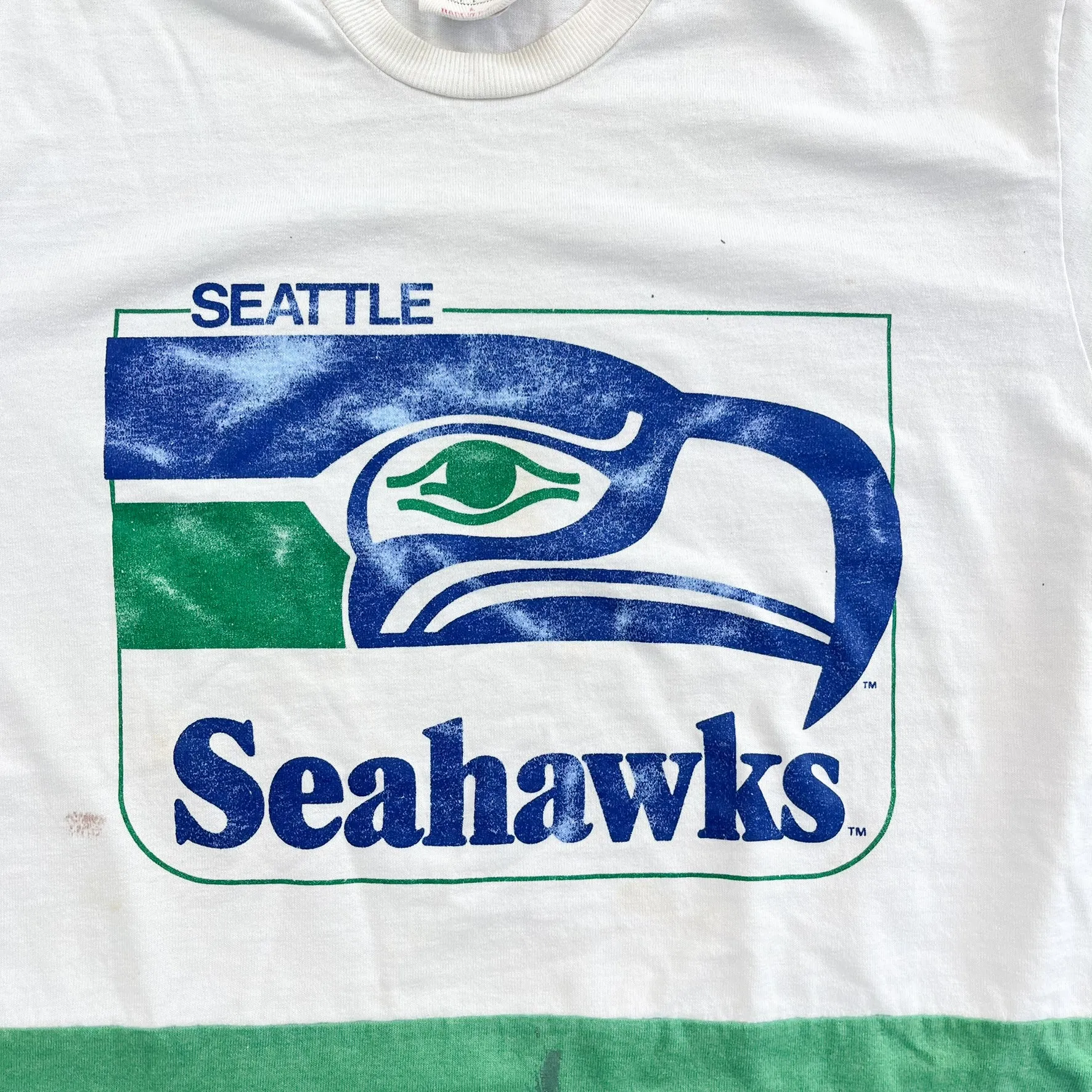 F- Vintage Seattle Seahawks NFL Lee Jersey Style Single Stitch Tee sold by HG Vintage product image thumbnail 2