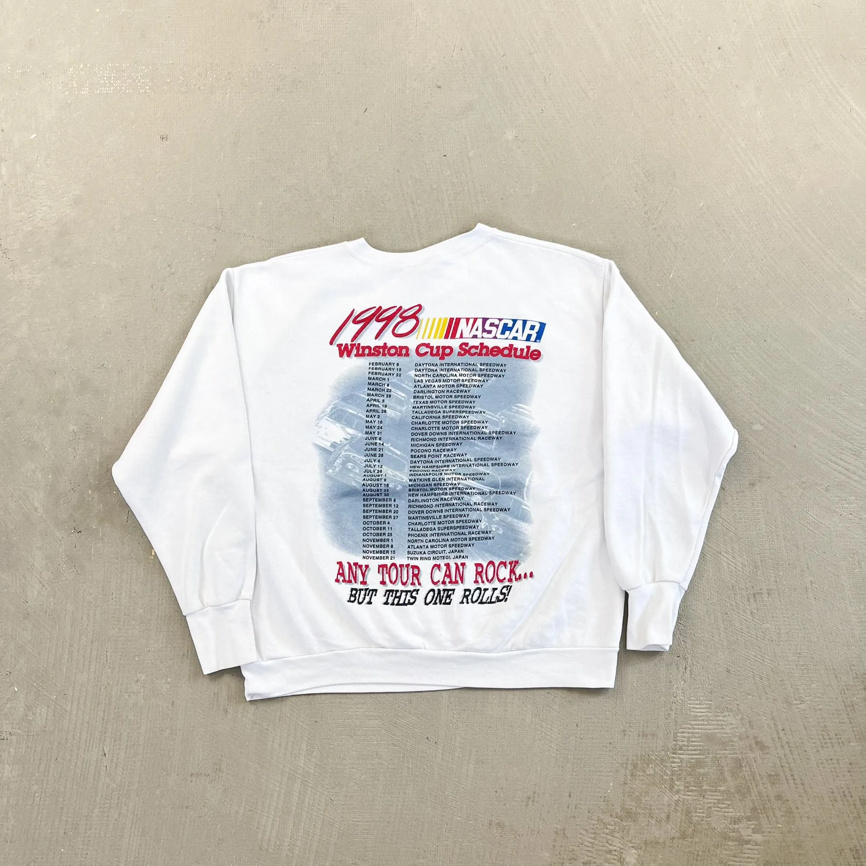 F- Vintage '98 Nascar Rolling On Tour Graphic Crewneck sold by HG Vintage product image thumbnail 3