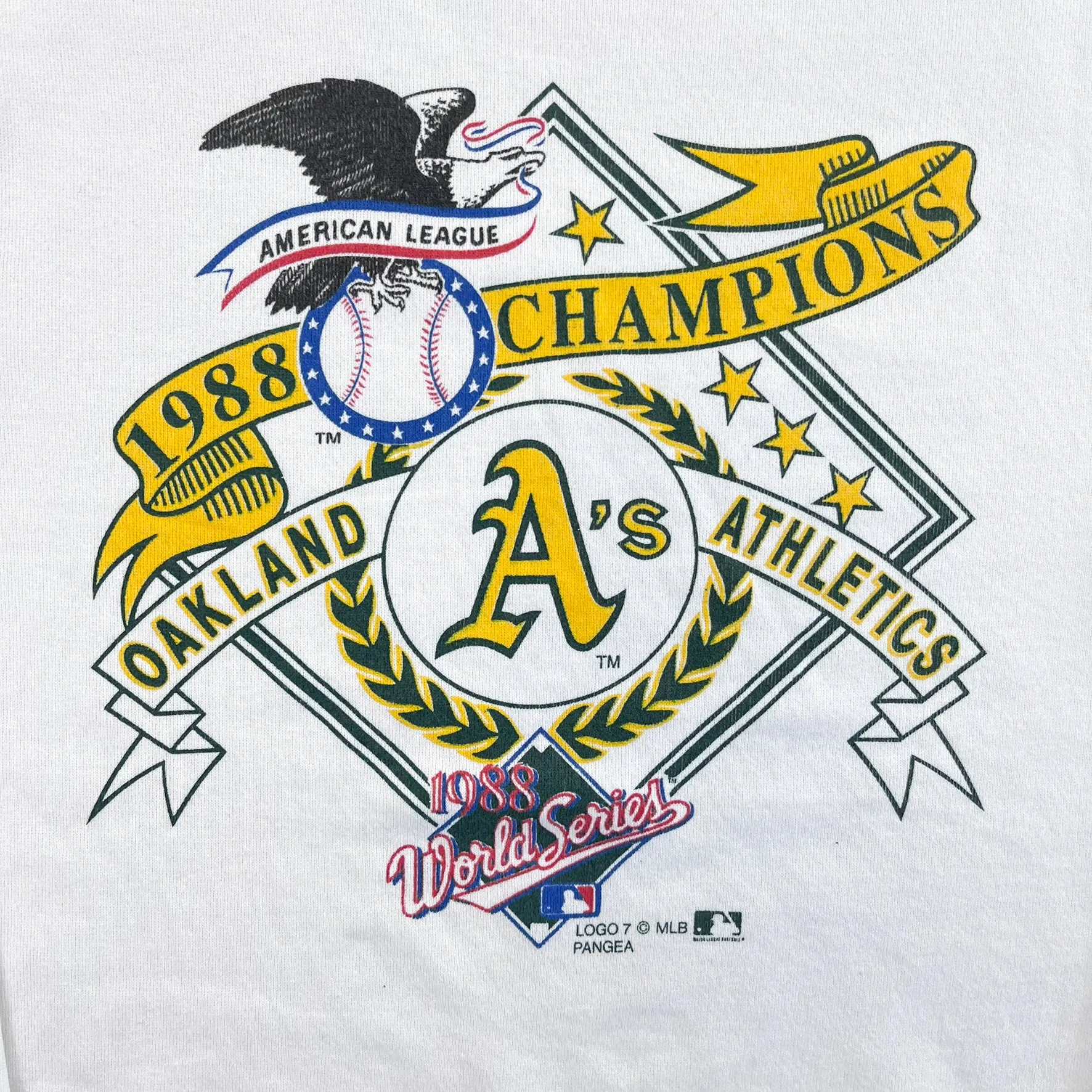 F- Vintage '88 Oakland Athletics World Series Champions MLB Logo 7 Crewneck sold by HG Vintage product image thumbnail 2